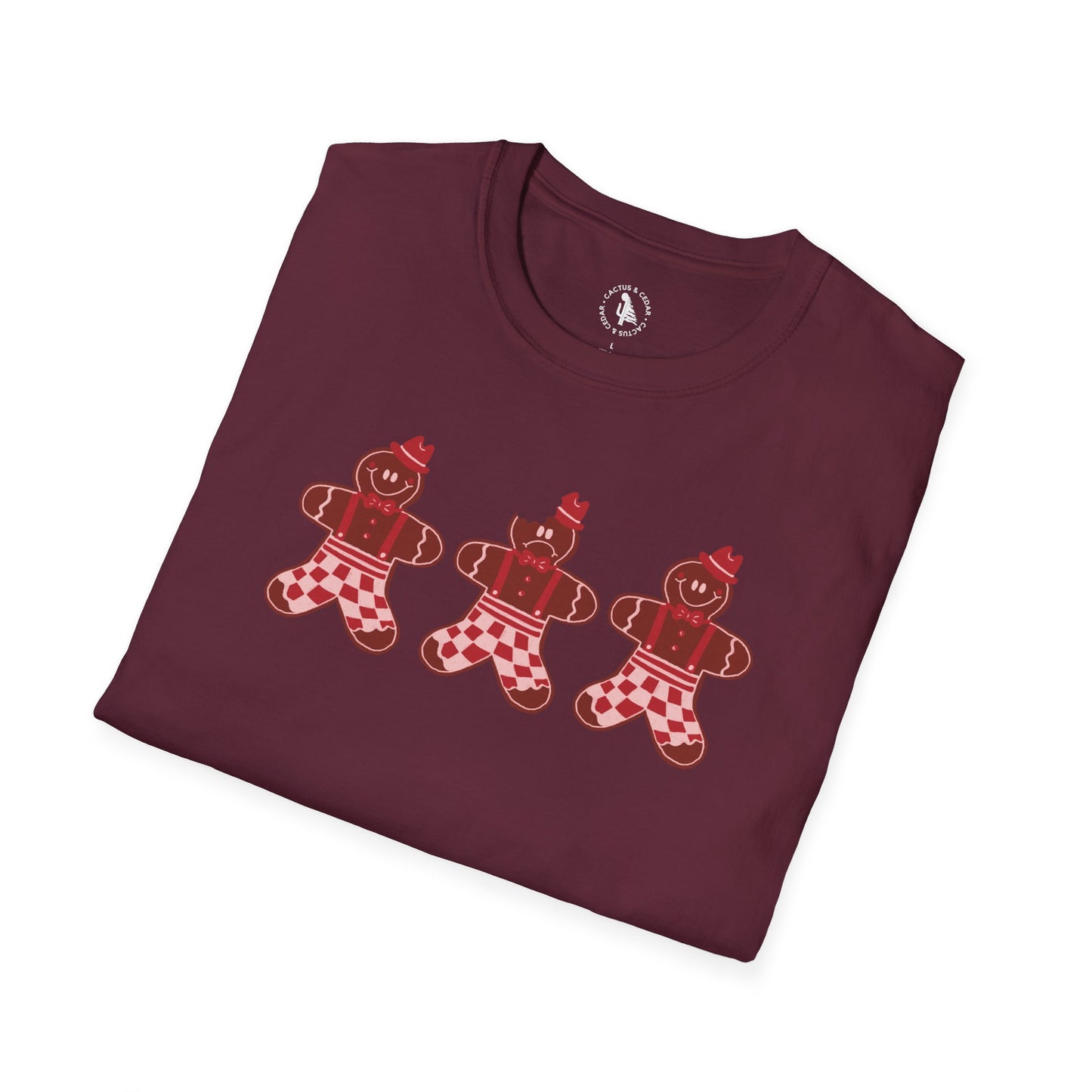 Gingerbread Cookie Man T-Shirt / Christmas Tees / Cute Gingerbread Shirt