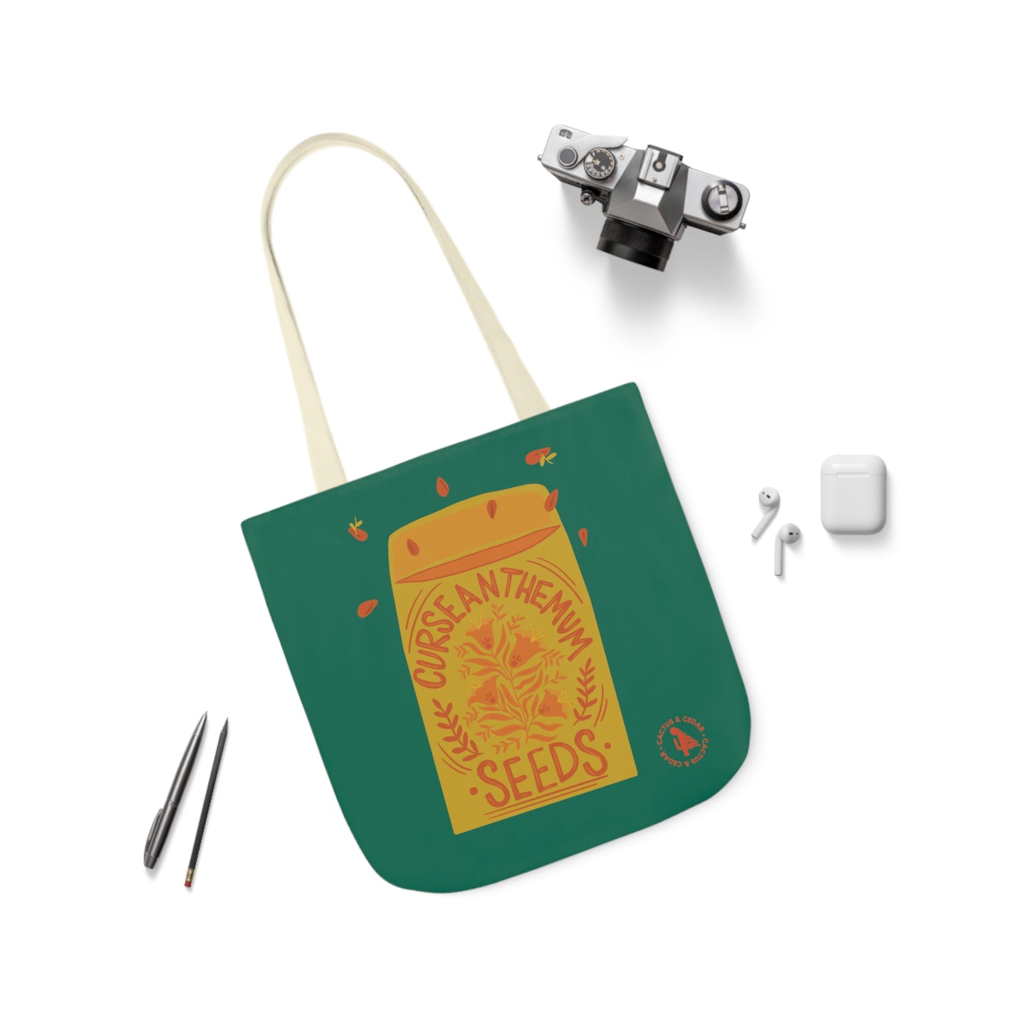 Go F Yourself Please Tote Bag / Curseanthemum Tote Bag / Chrysanthemum Tote / Gifts for Plant Lovers