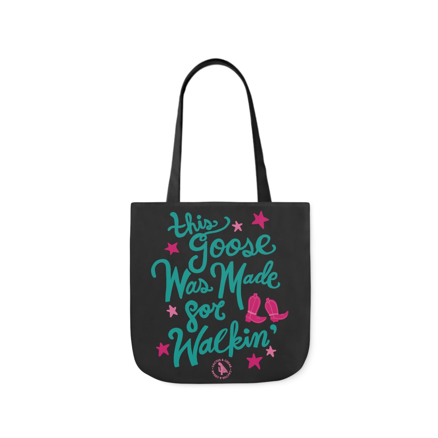 Ya Silly Goose Tote (black background) / This Goose Was Made for Walkin Tote Bag / Goose Tote Bag / Honk