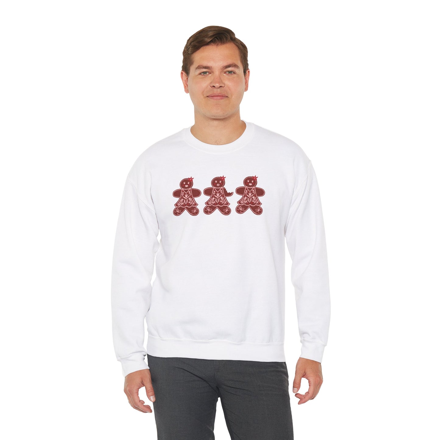 Gingerbread Cookie Lady Crewneck Sweatshirt / Gingerbread Sweatshirt / Christmas Sweaters