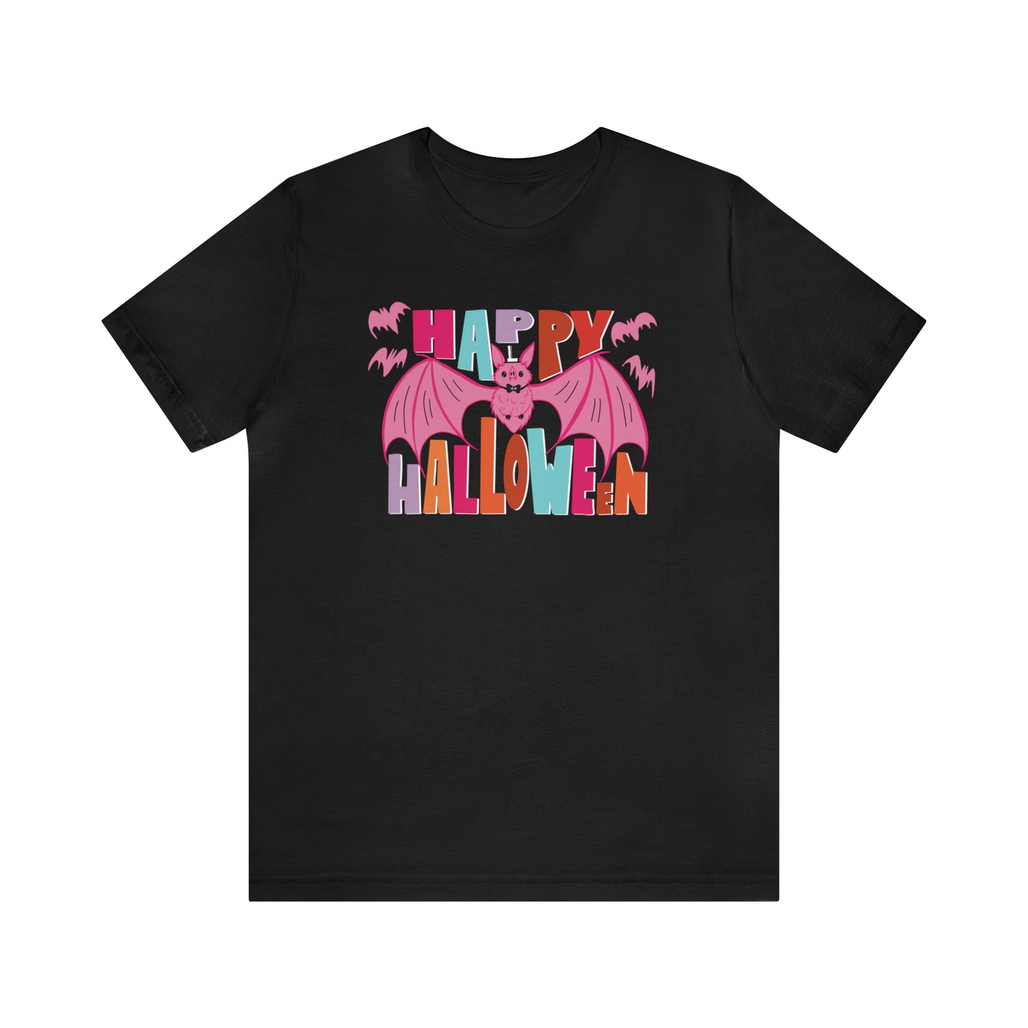 Pink Halloween Batty Shirt / Happy Halloween Shirt / Cute Halloween T-Shirt