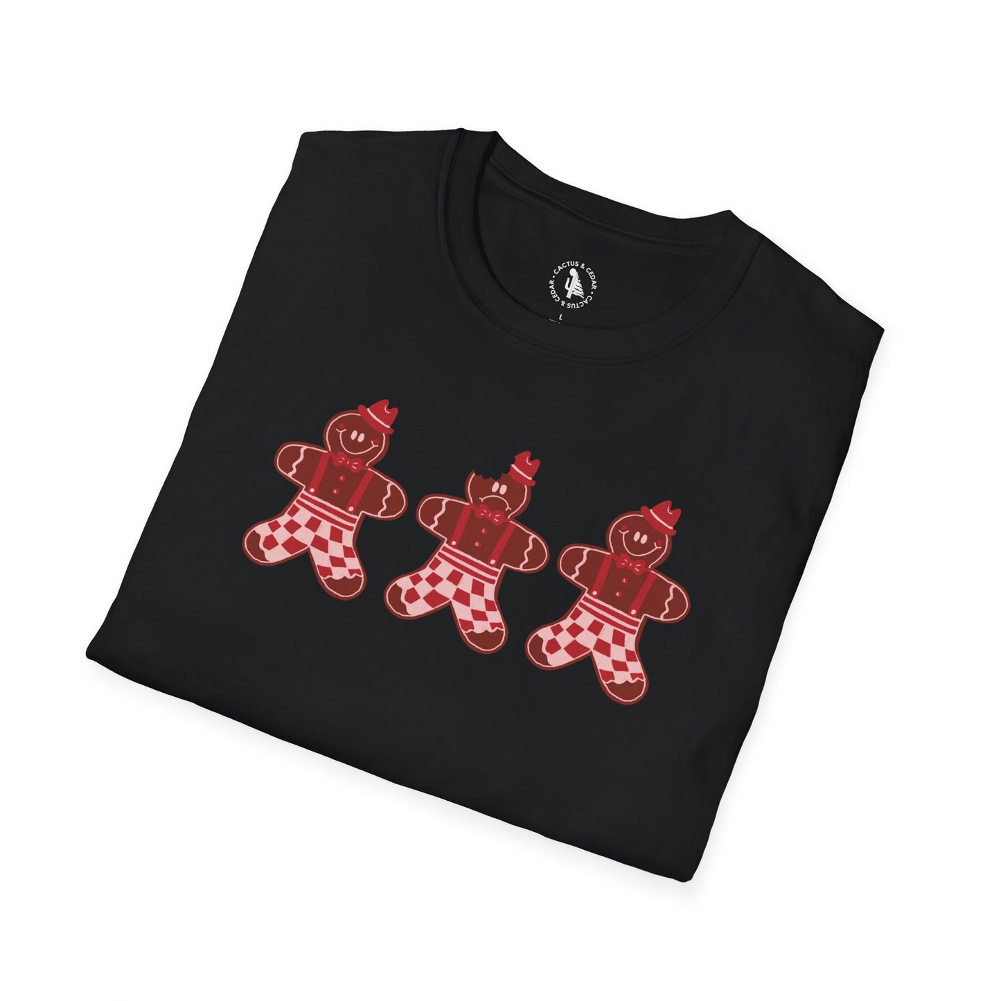 Gingerbread Cookie Man T-Shirt / Christmas Tees / Cute Gingerbread Shirt