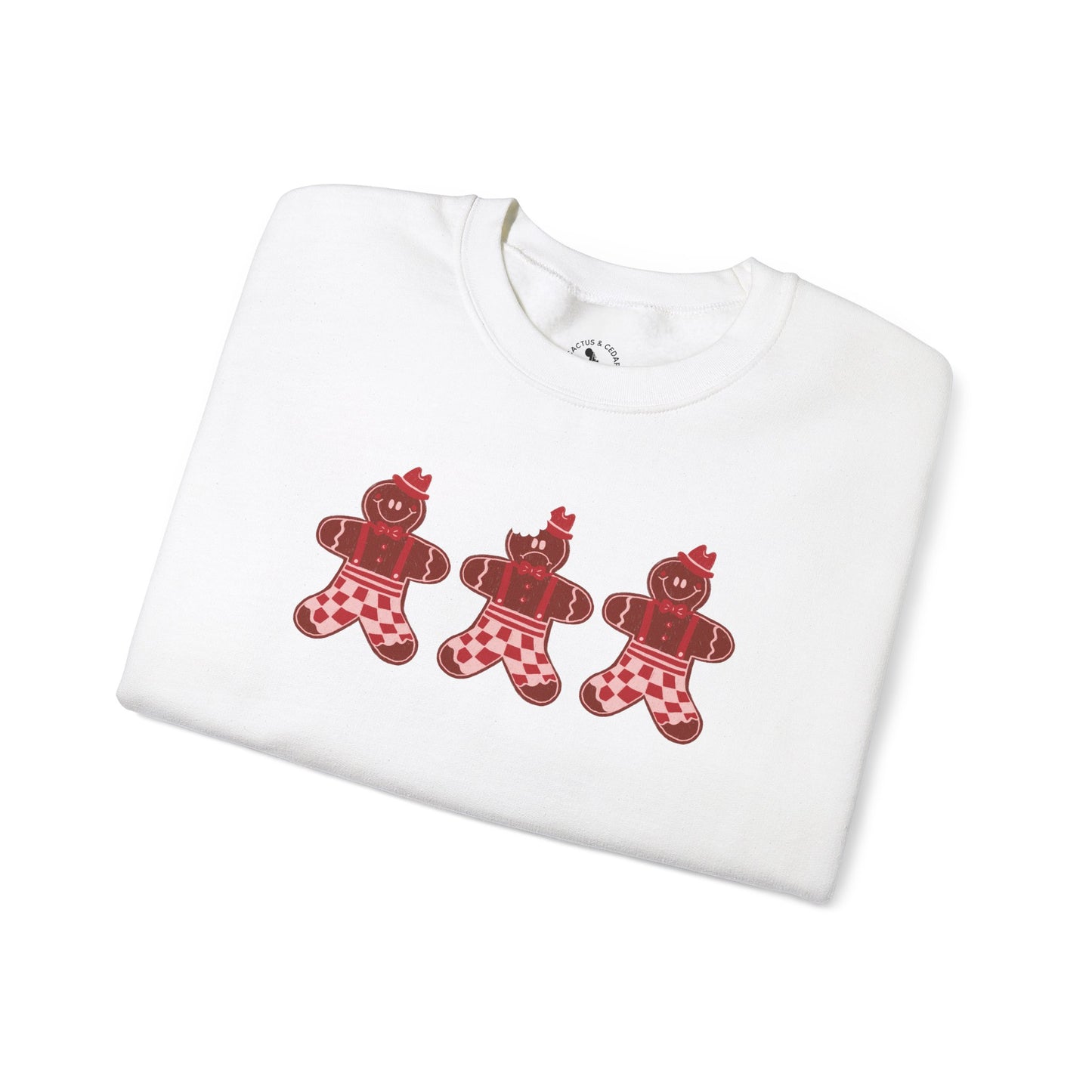 Gingerbread Cookie Man Crewneck Sweatshirt / Gingerbread Sweatshirt / Christmas Sweaters