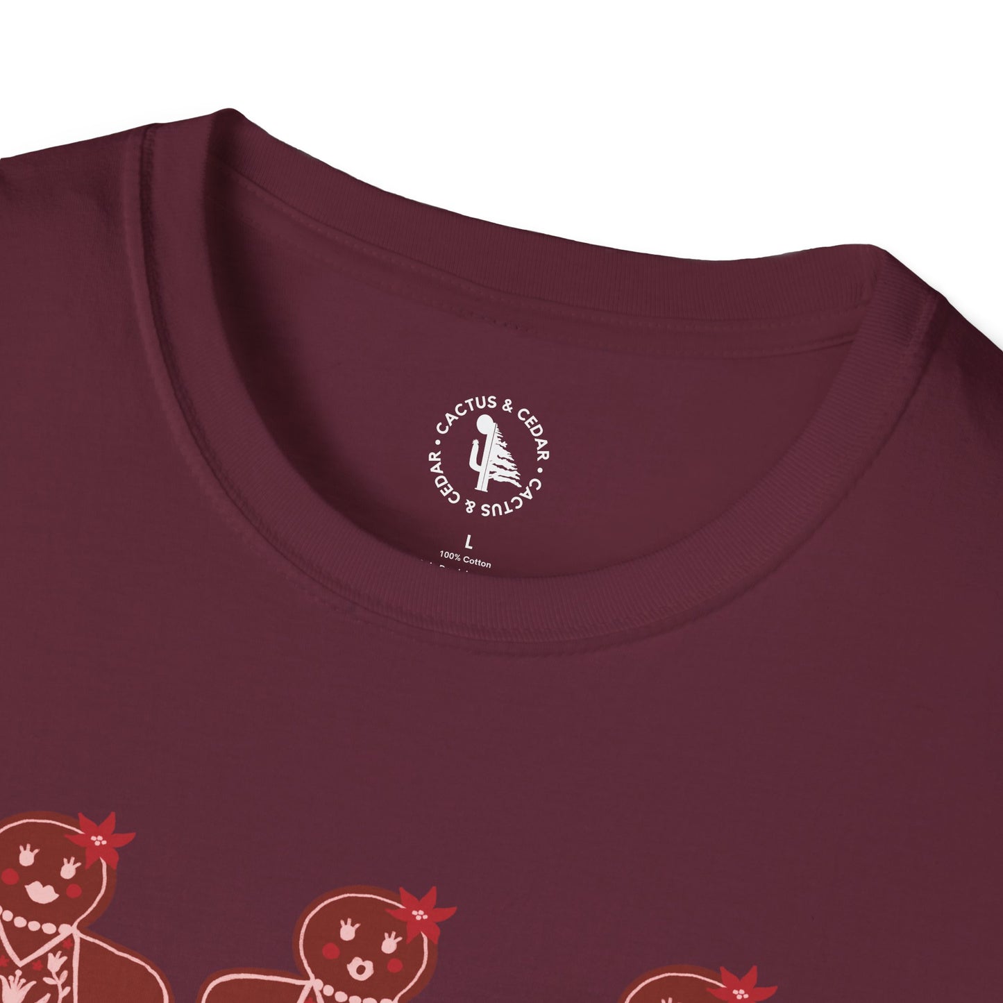 Gingerbread Cookie Lady T-Shirt / Christmas Tees / Cute Gingerbread Shirt