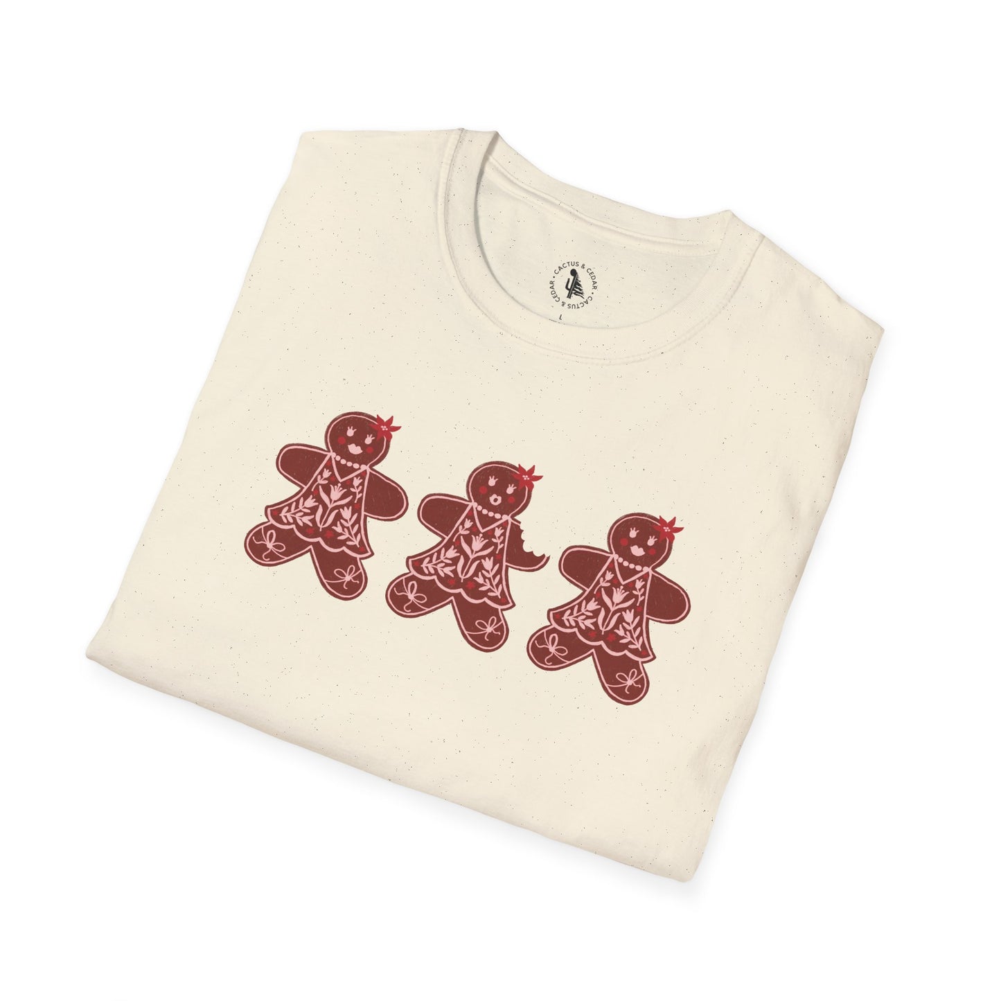 Gingerbread Cookie Lady T-Shirt / Christmas Tees / Cute Gingerbread Shirt