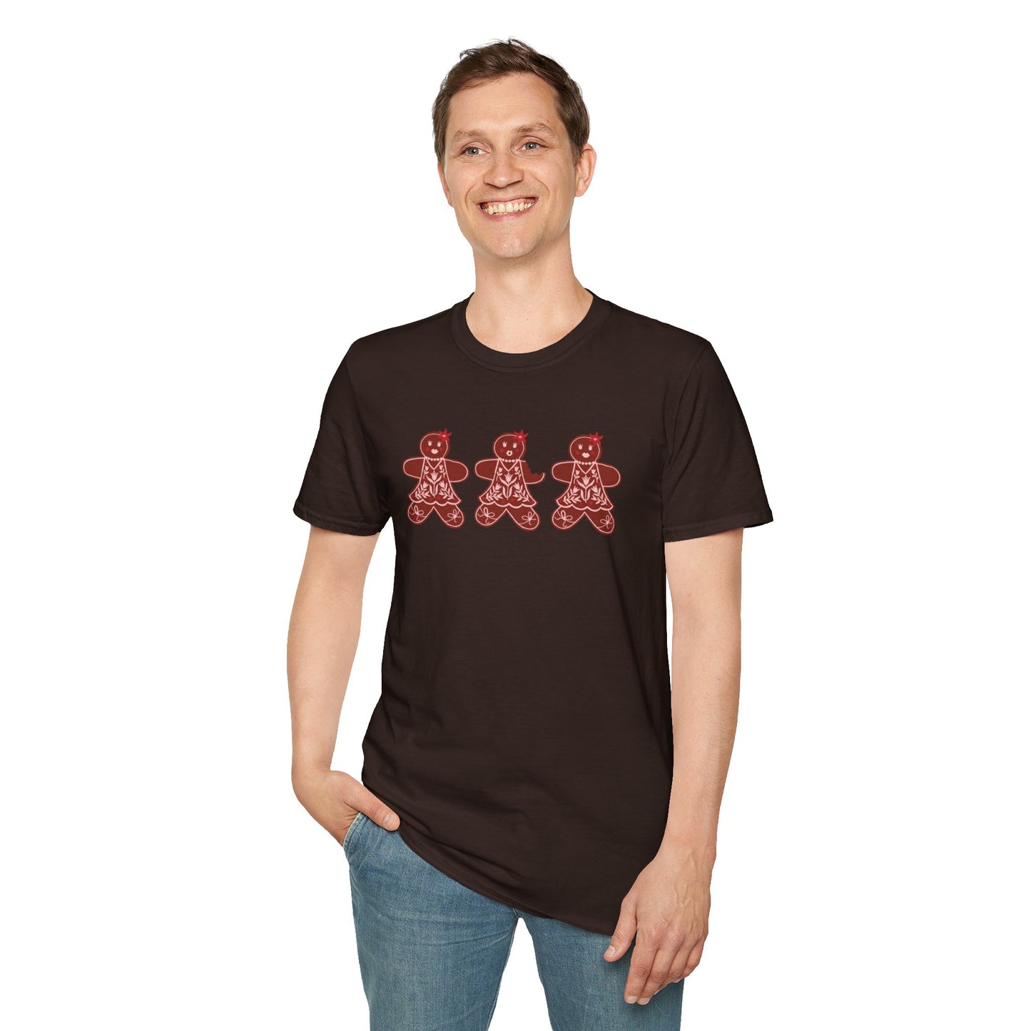 Gingerbread Cookie Lady T-Shirt / Christmas Tees / Cute Gingerbread Shirt