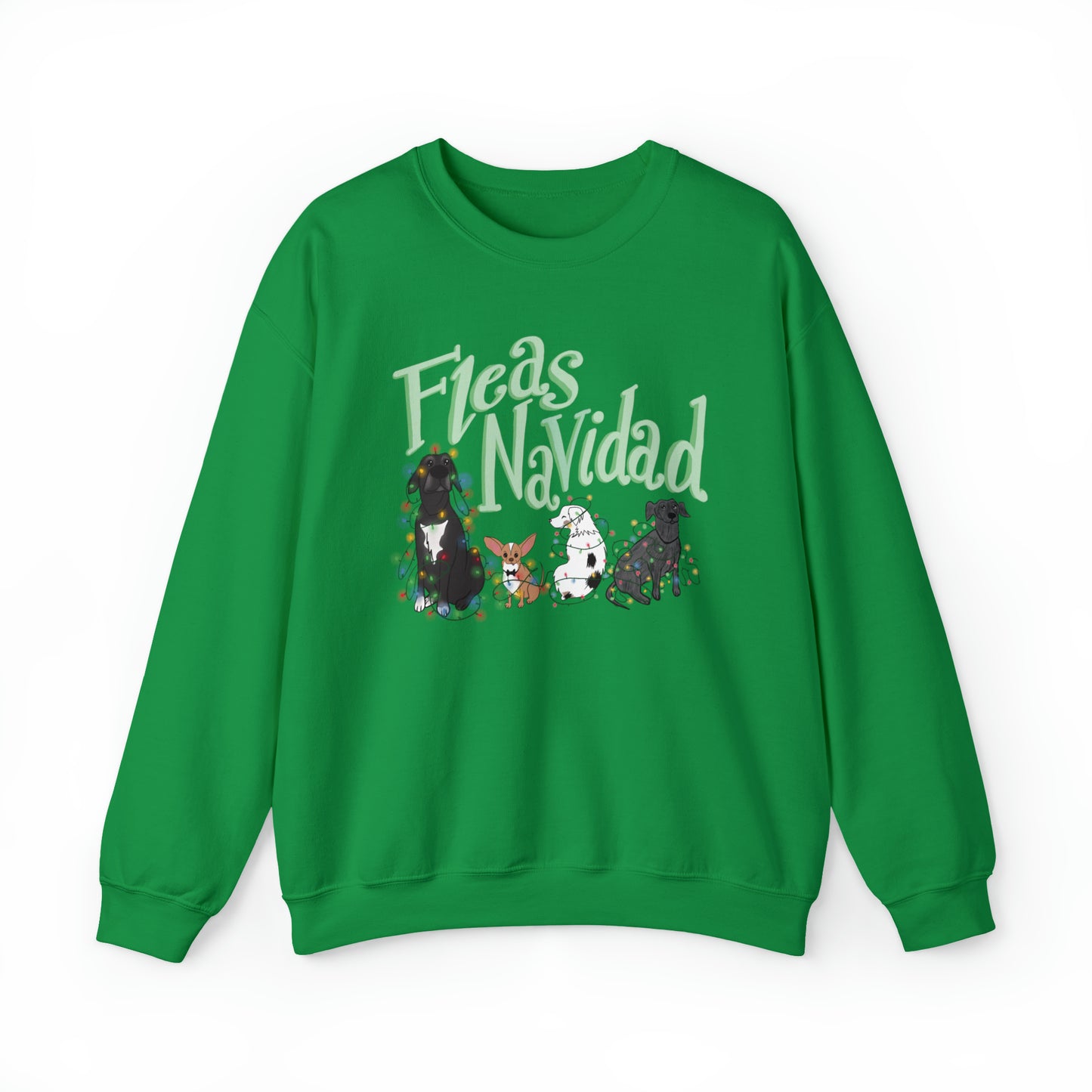 "Fleas Navidad" Crewneck Sweater / Cute Christmas Sweater / Feliz Navidad