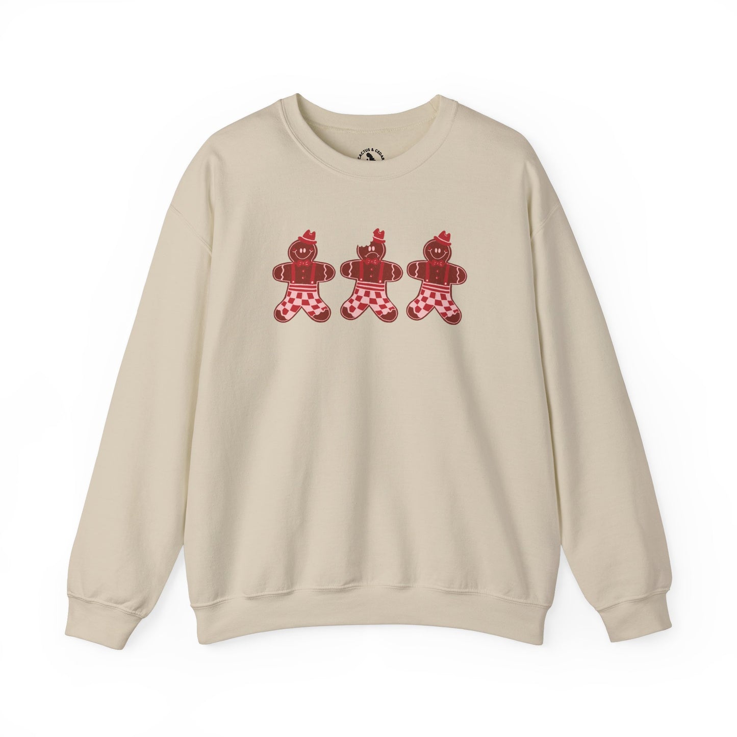 Gingerbread Cookie Man Crewneck Sweatshirt / Gingerbread Sweatshirt / Christmas Sweaters