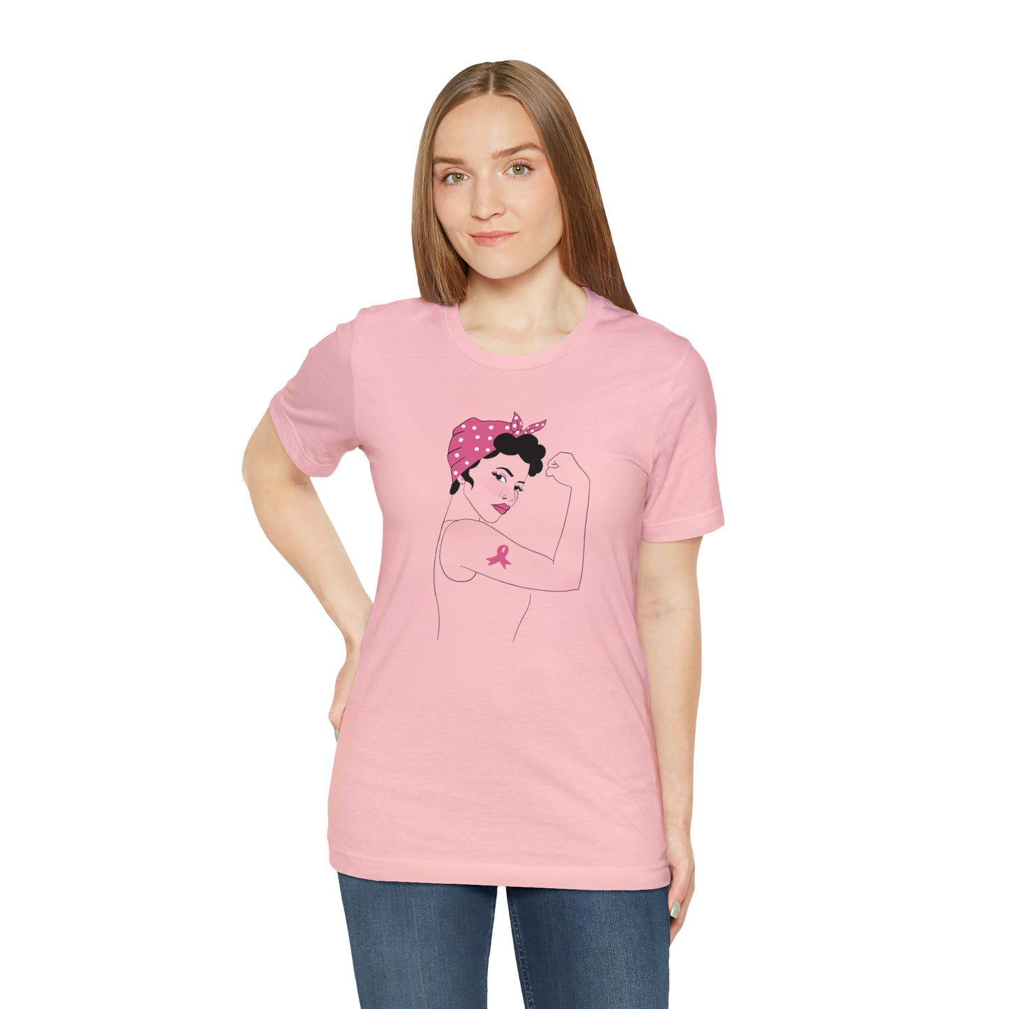 Rosie the Survivor Shirt / Breast Cancer Awareness Month / Breast Cancer Fighter Shirt / Pink Ribbon Shirt