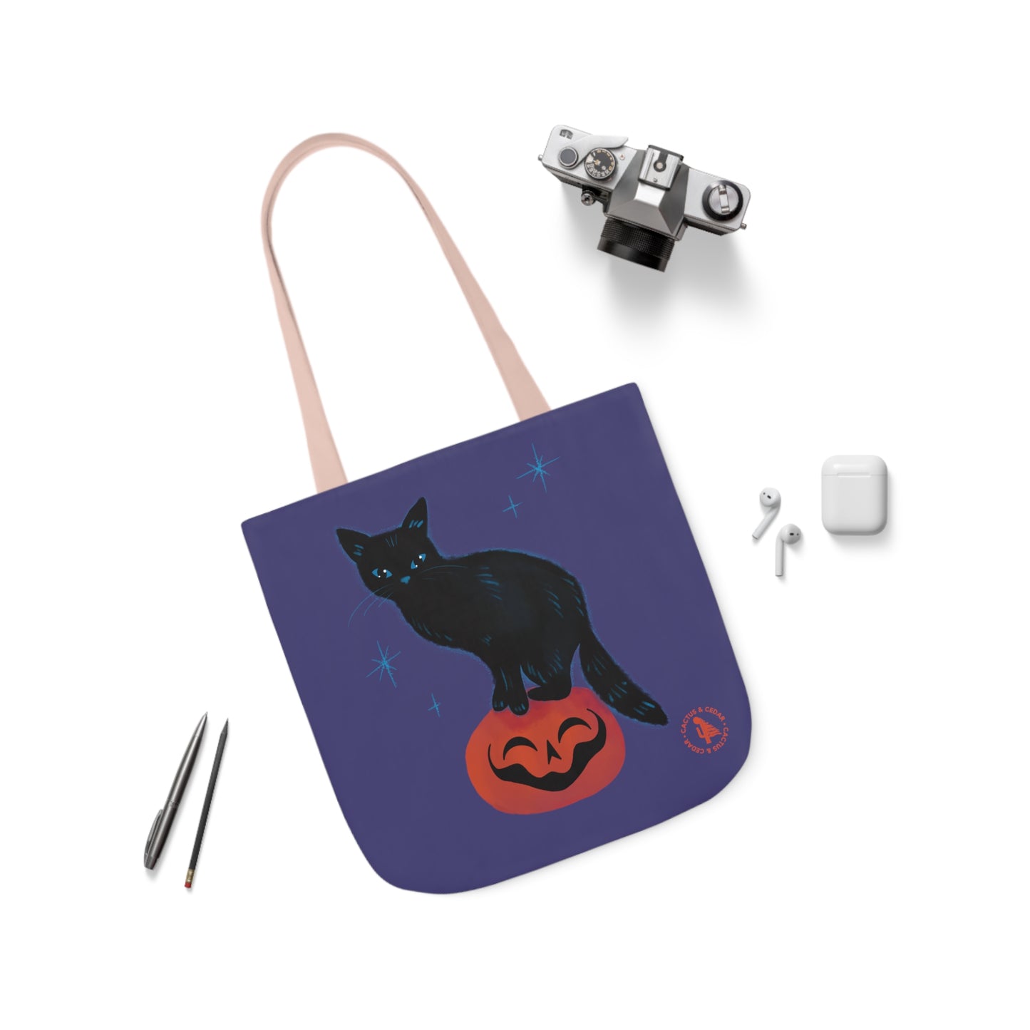 Binx Cat Tote Bag / Black Cat Tote Bag / Halloween Tote Bags