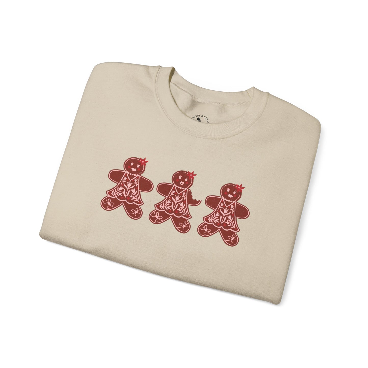 Gingerbread Cookie Lady Crewneck Sweatshirt / Gingerbread Sweatshirt / Christmas Sweaters