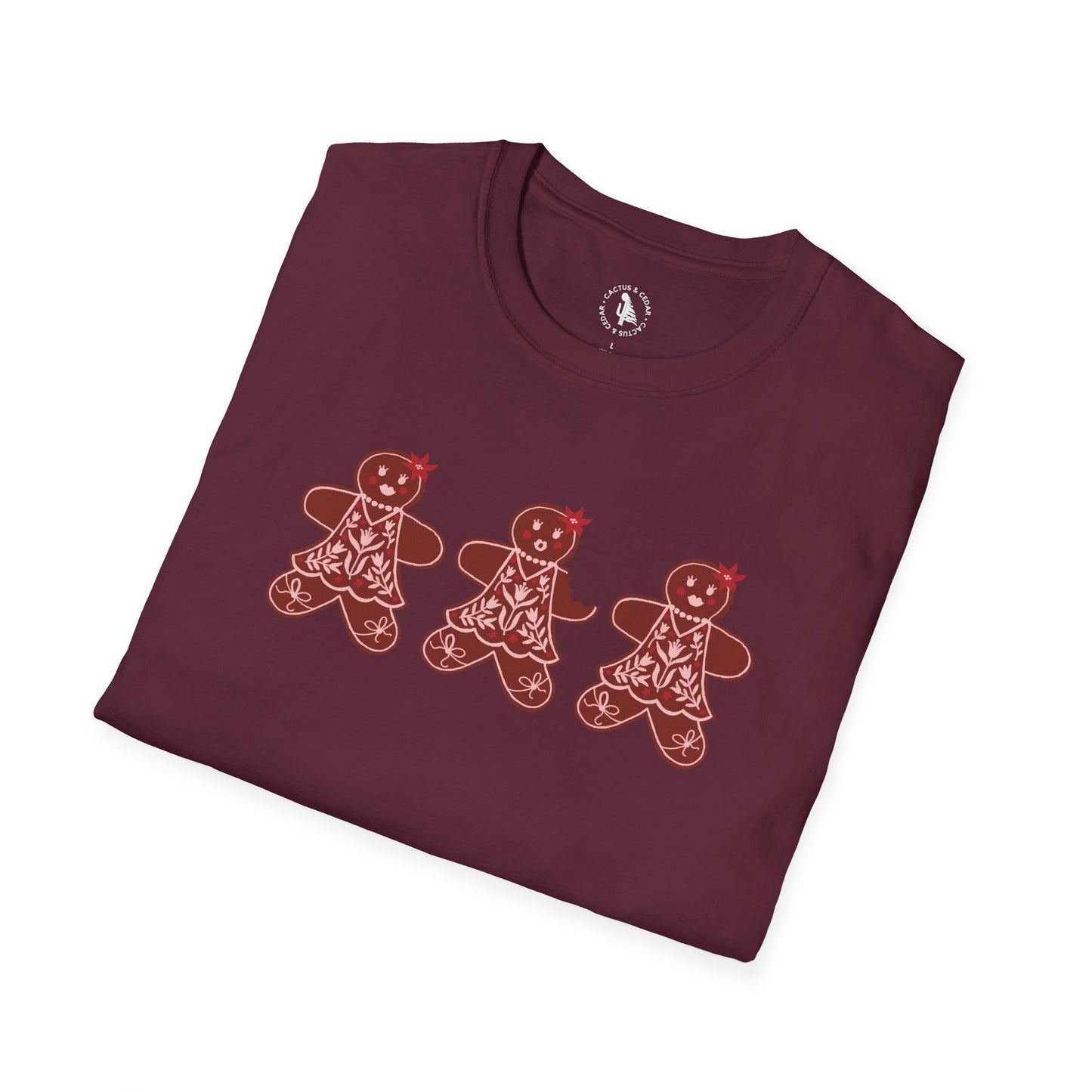 Gingerbread Cookie Lady T-Shirt / Christmas Tees / Cute Gingerbread Shirt