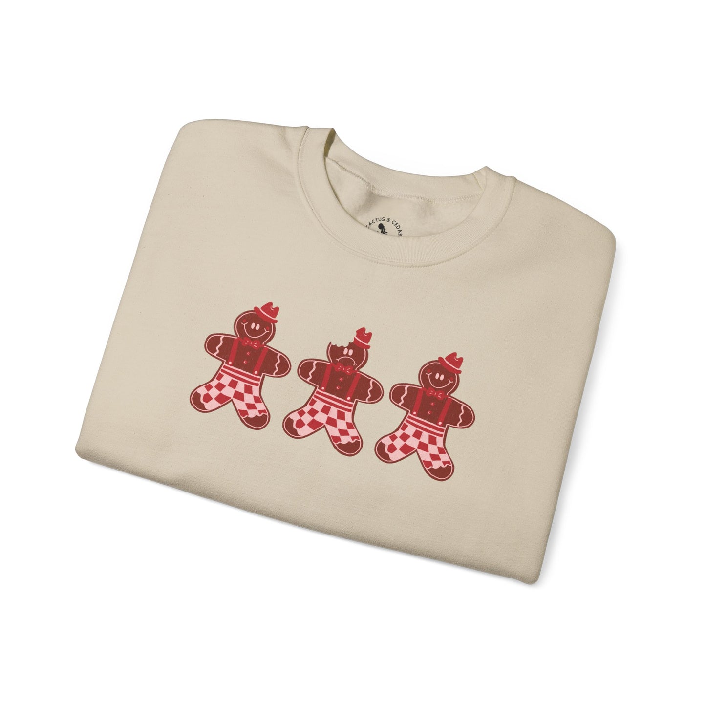 Gingerbread Cookie Man Crewneck Sweatshirt / Gingerbread Sweatshirt / Christmas Sweaters