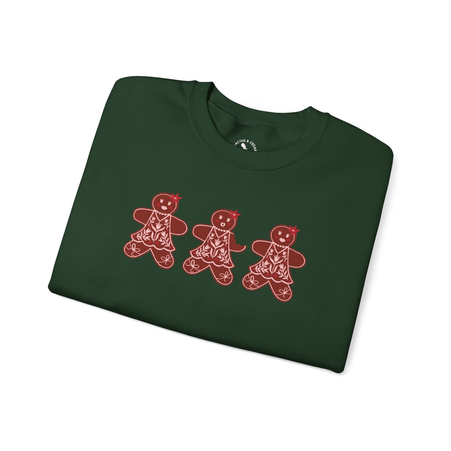 Gingerbread Cookie Lady Crewneck Sweatshirt / Gingerbread Sweatshirt / Christmas Sweaters
