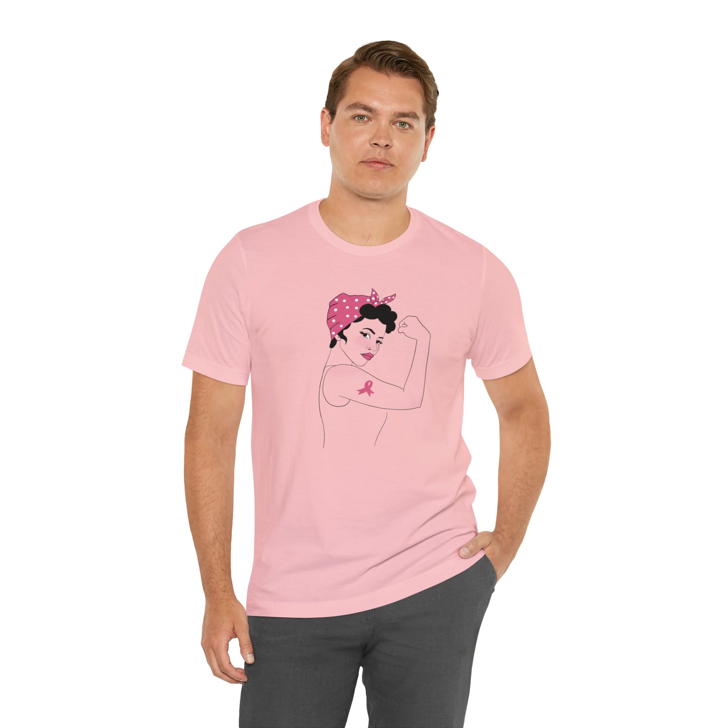Rosie the Survivor Shirt / Breast Cancer Awareness Month / Breast Cancer Fighter Shirt / Pink Ribbon Shirt