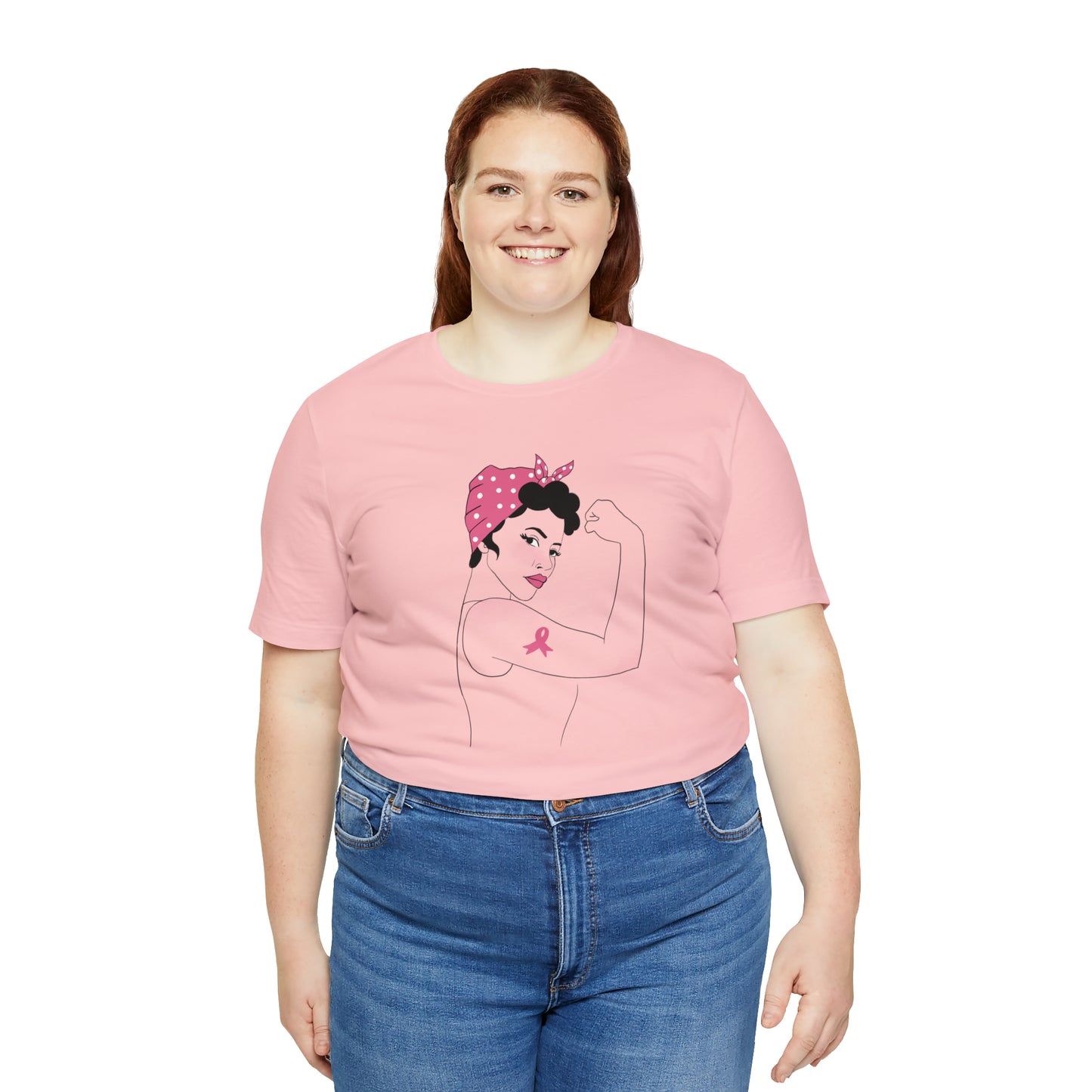 Rosie the Survivor Shirt / Breast Cancer Awareness Month / Breast Cancer Fighter Shirt / Pink Ribbon Shirt