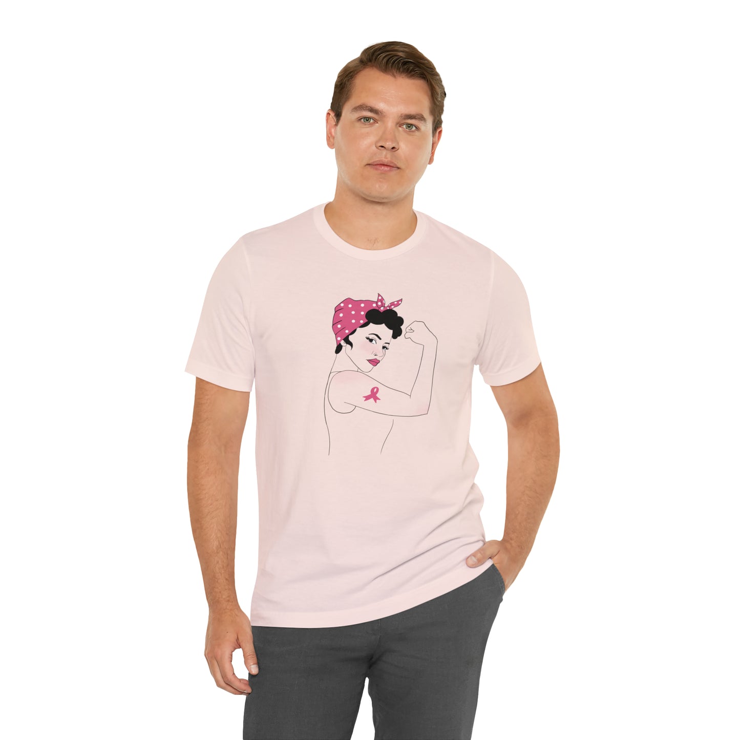 Rosie the Survivor Shirt / Breast Cancer Awareness Month / Breast Cancer Fighter Shirt / Pink Ribbon Shirt