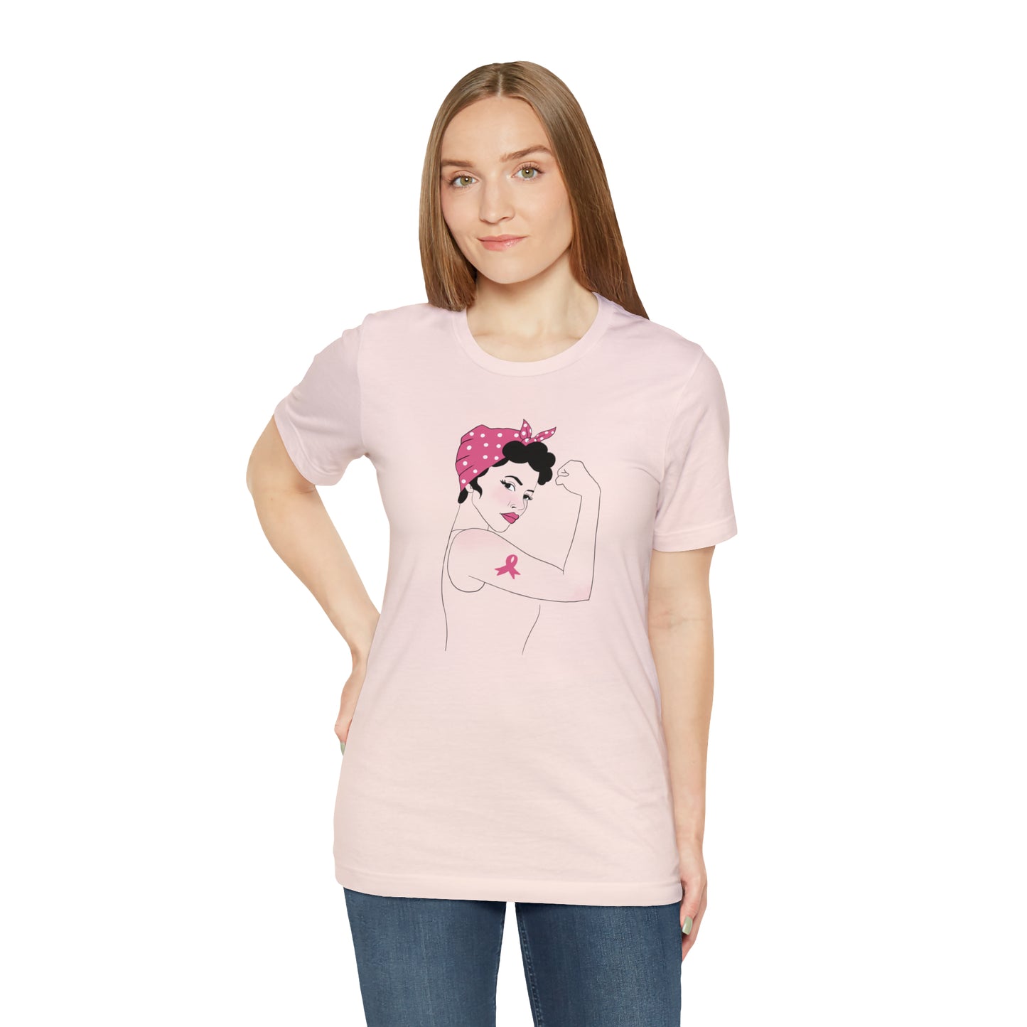 Rosie the Survivor Shirt / Breast Cancer Awareness Month / Breast Cancer Fighter Shirt / Pink Ribbon Shirt