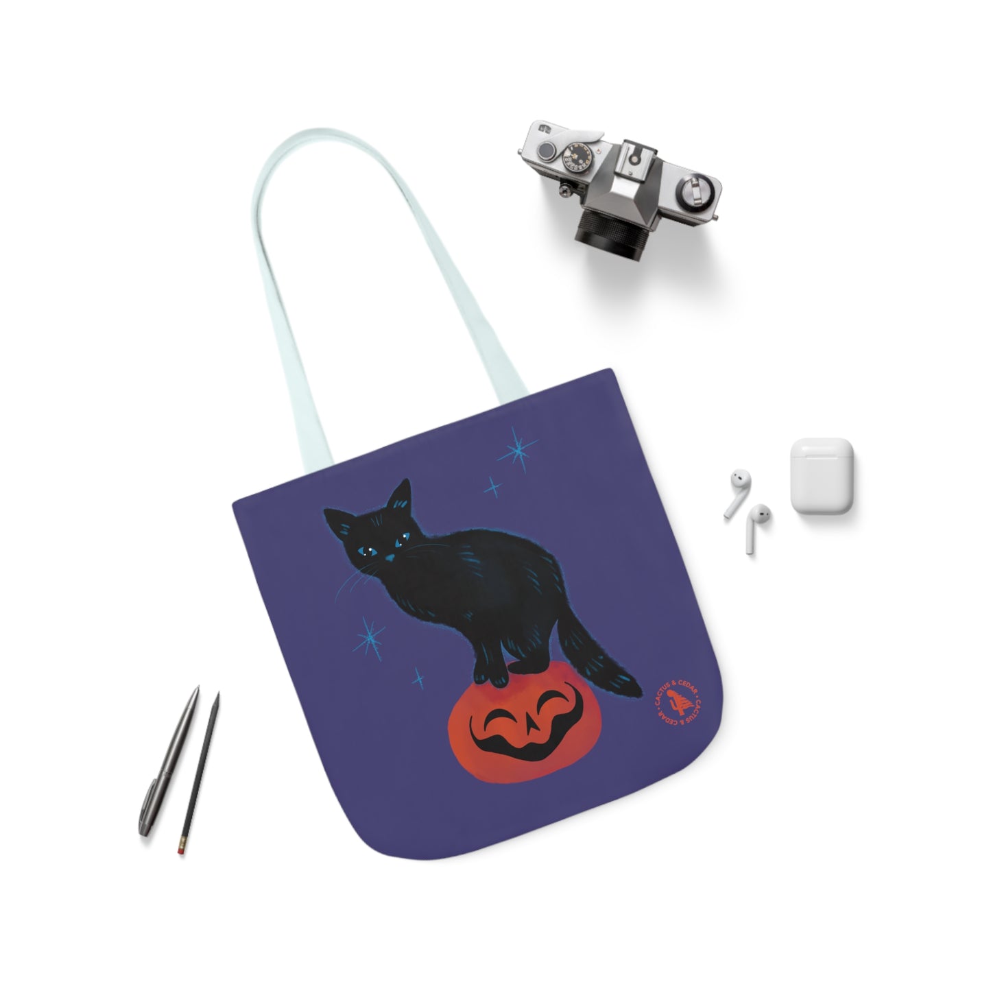 Binx Cat Tote Bag / Black Cat Tote Bag / Halloween Tote Bags