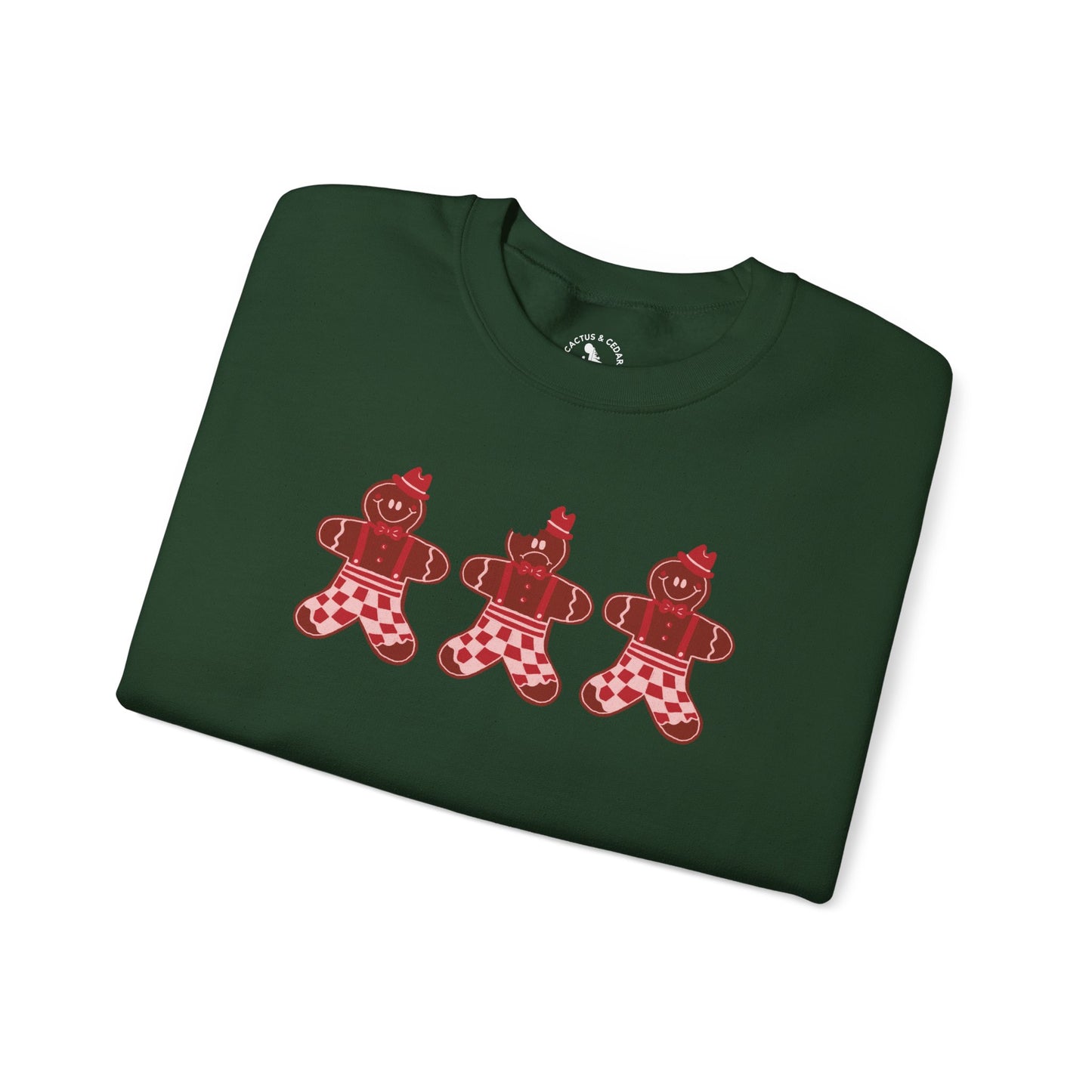 Gingerbread Cookie Man Crewneck Sweatshirt / Gingerbread Sweatshirt / Christmas Sweaters