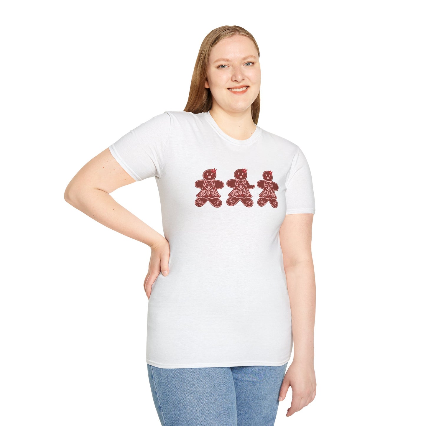 Gingerbread Cookie Lady T-Shirt / Christmas Tees / Cute Gingerbread Shirt