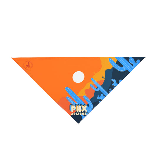 Arizona Sunset Dog Bandana / Two Sizes Available / Phoenix Arizona Dog Scarf / Desert Dog / PHX