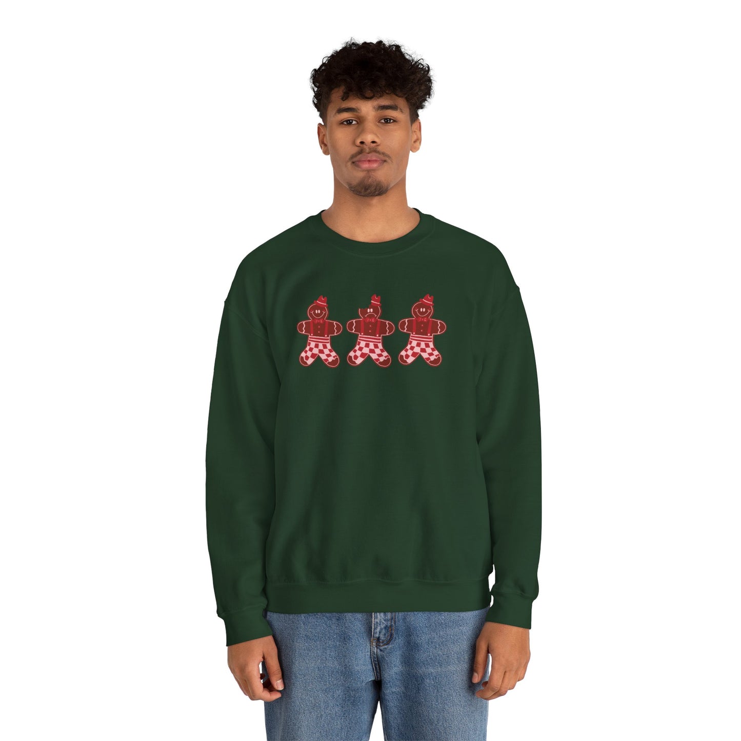Gingerbread Cookie Man Crewneck Sweatshirt / Gingerbread Sweatshirt / Christmas Sweaters