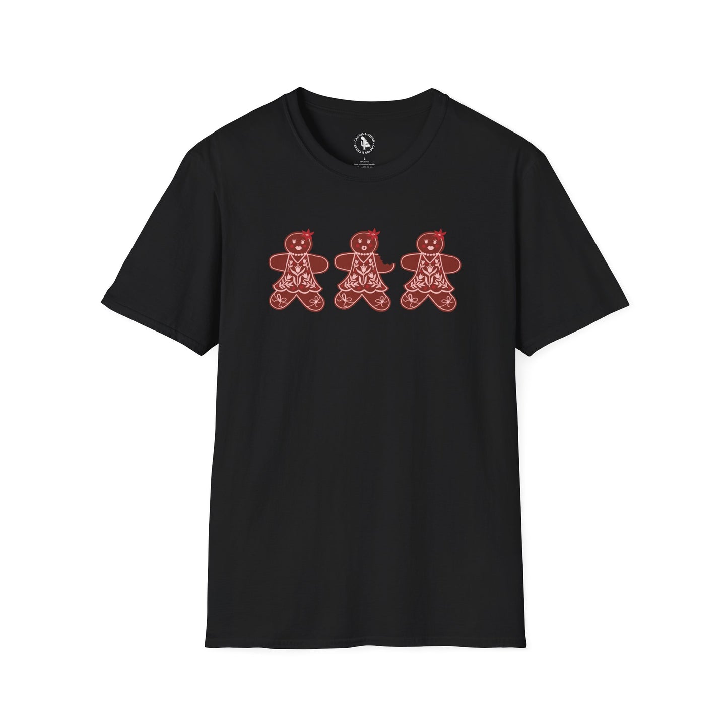 Gingerbread Cookie Lady T-Shirt / Christmas Tees / Cute Gingerbread Shirt