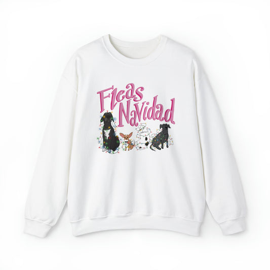 "Fleas Navidad" Crewneck Sweater / Cute Christmas Sweater / Feliz Navidad