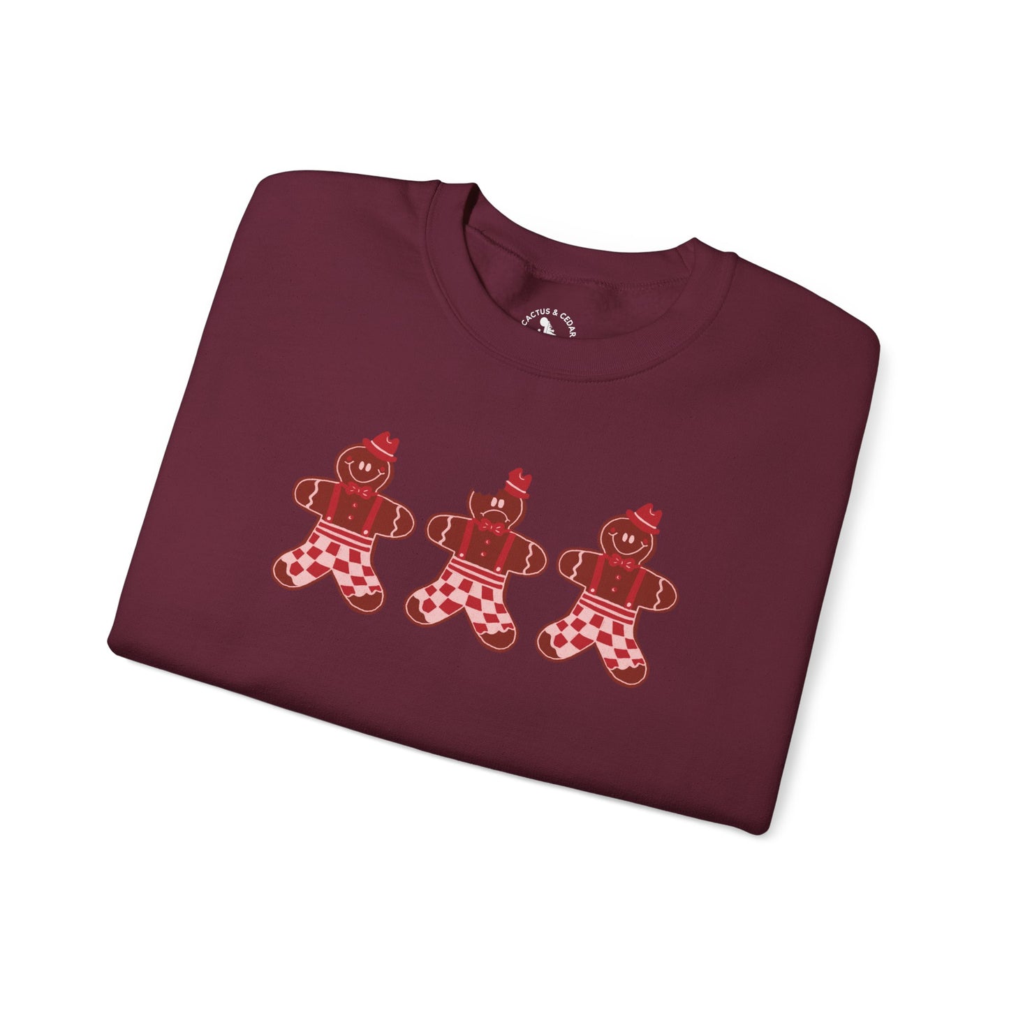 Gingerbread Cookie Man Crewneck Sweatshirt / Gingerbread Sweatshirt / Christmas Sweaters