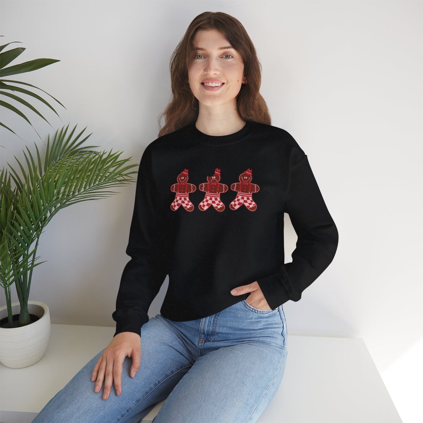 Gingerbread Cookie Man Crewneck Sweatshirt / Gingerbread Sweatshirt / Christmas Sweaters