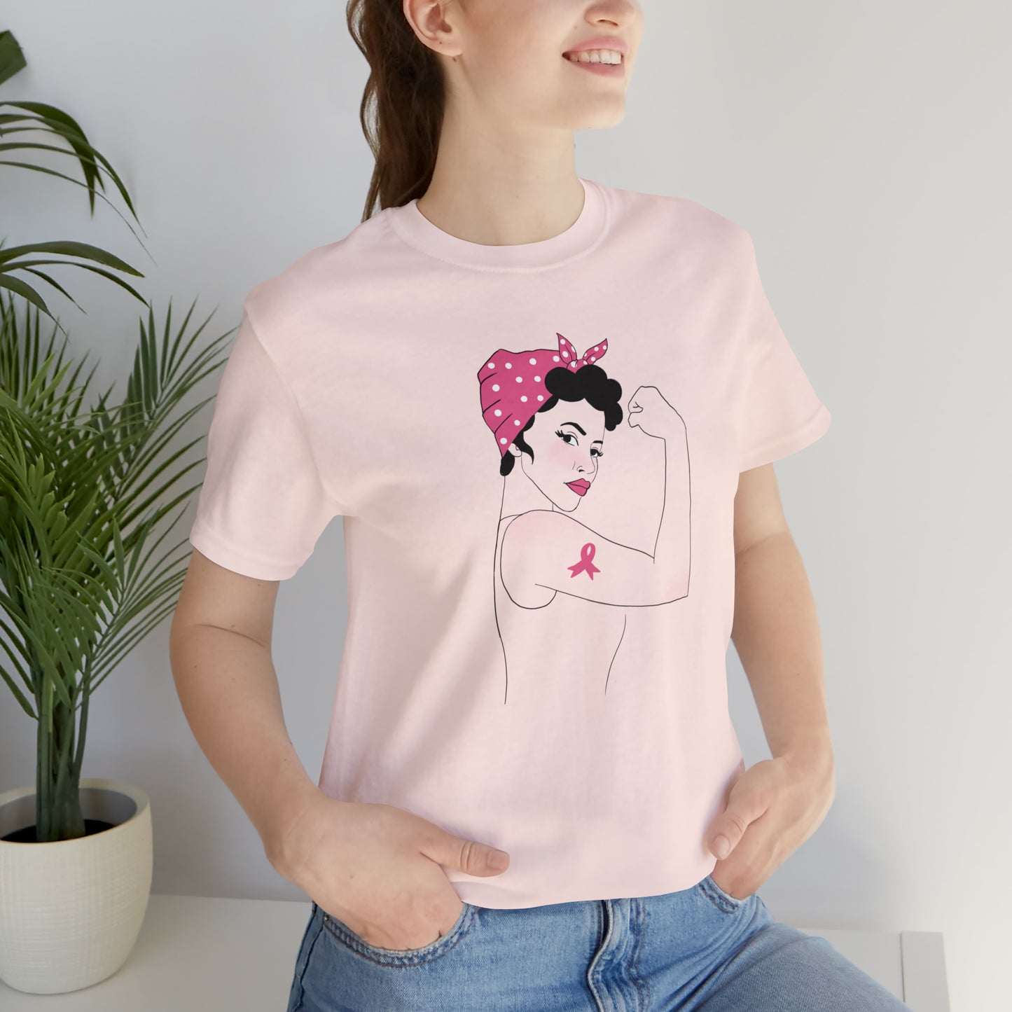 Rosie the Survivor Shirt / Breast Cancer Awareness Month / Breast Cancer Fighter Shirt / Pink Ribbon Shirt