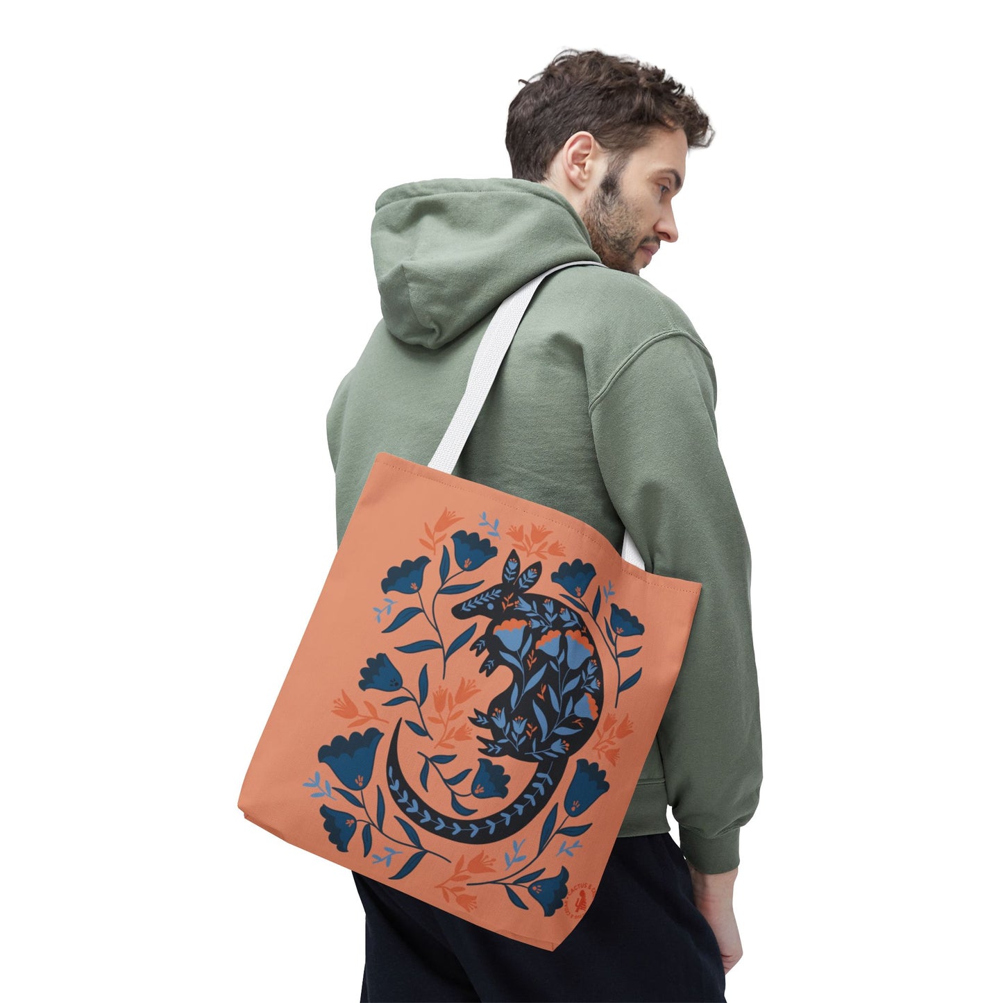 Desert Armadillo Tote Bag / Desert Animal Tote Bag