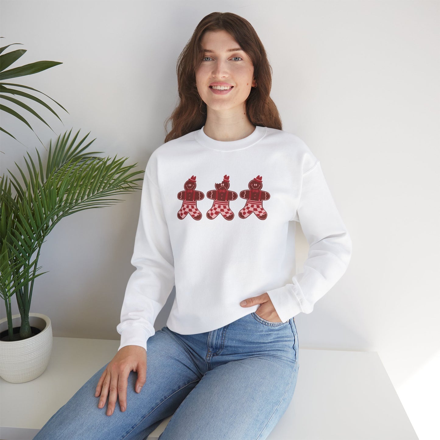 Gingerbread Cookie Man Crewneck Sweatshirt / Gingerbread Sweatshirt / Christmas Sweaters