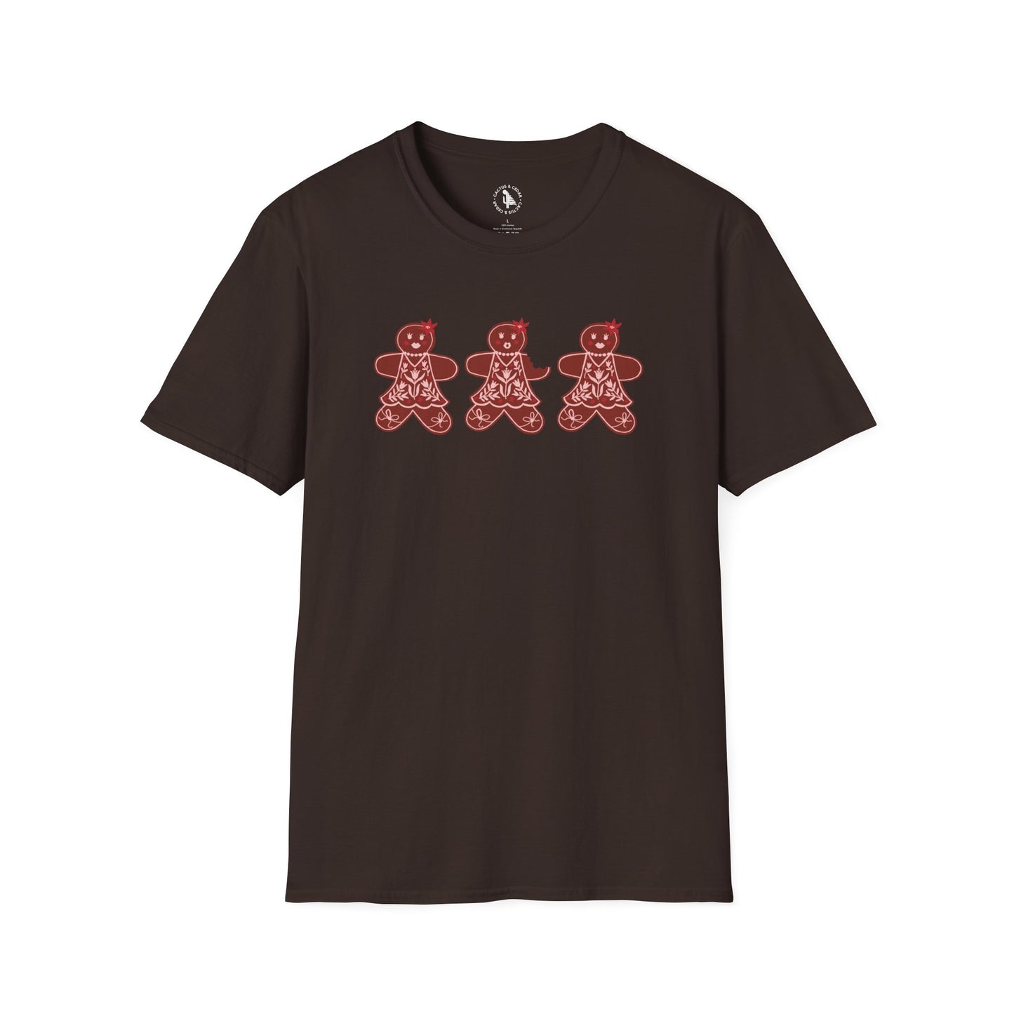 Gingerbread Cookie Lady T-Shirt / Christmas Tees / Cute Gingerbread Shirt