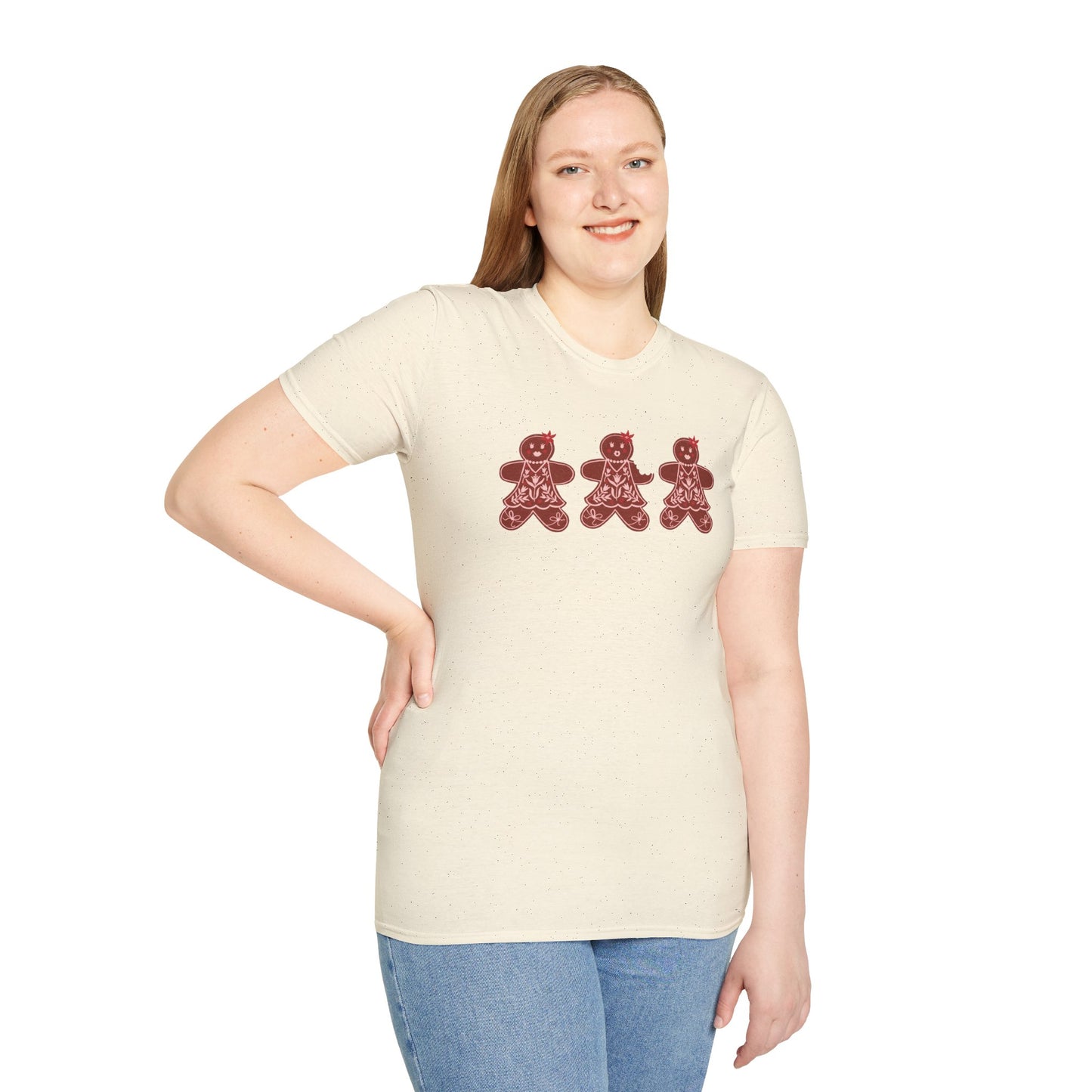 Gingerbread Cookie Lady T-Shirt / Christmas Tees / Cute Gingerbread Shirt