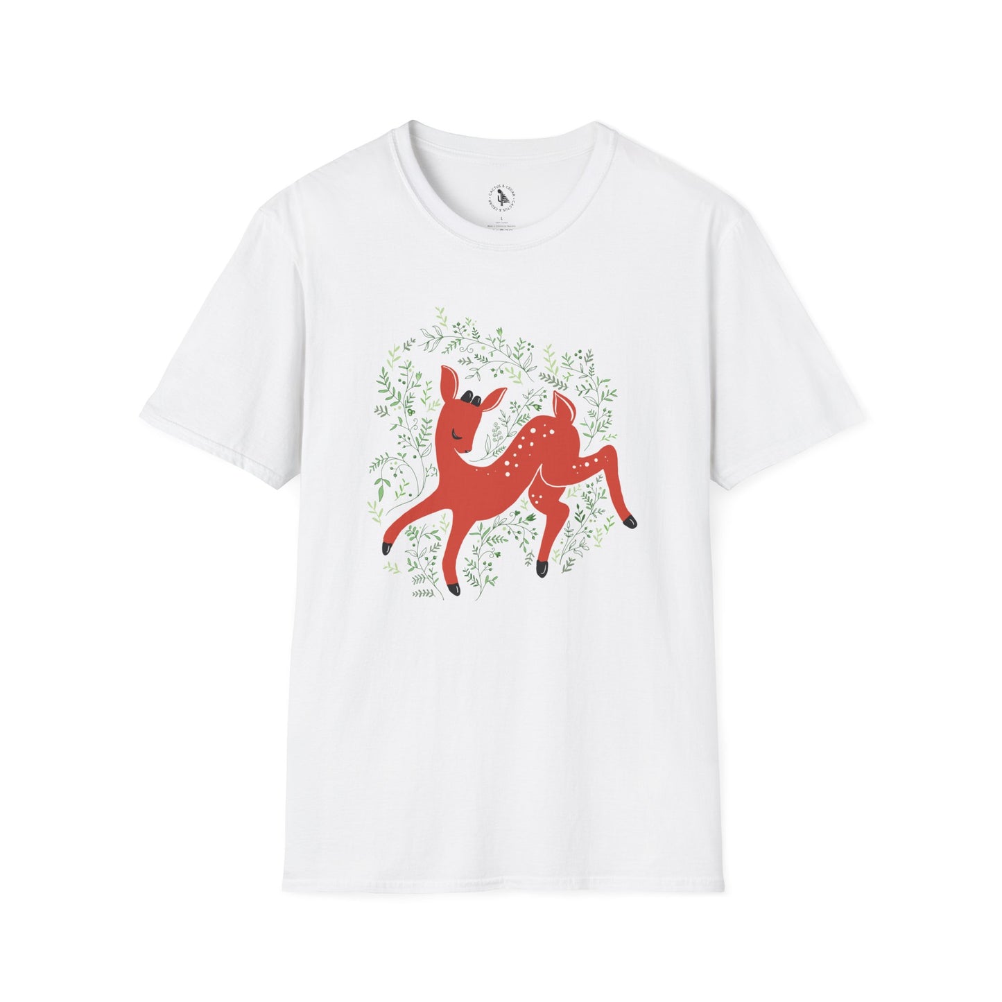 Prancer Reindeer T-Shirt / Santa's Reindeer Christmas Tee / Deer T-Shirt