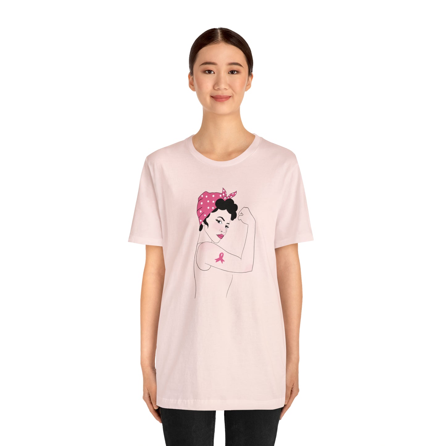 Rosie the Survivor Shirt / Breast Cancer Awareness Month / Breast Cancer Fighter Shirt / Pink Ribbon Shirt