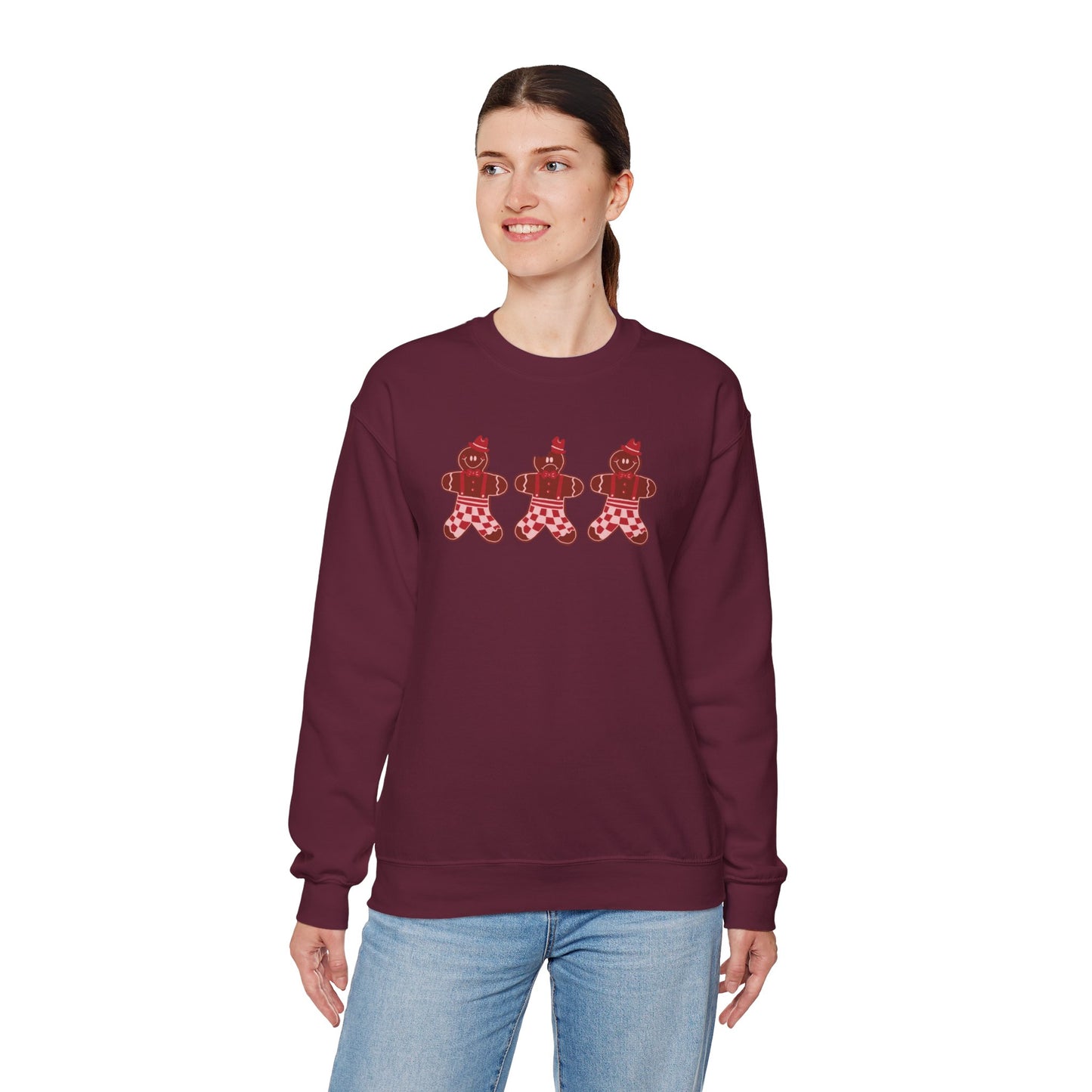 Gingerbread Cookie Man Crewneck Sweatshirt / Gingerbread Sweatshirt / Christmas Sweaters