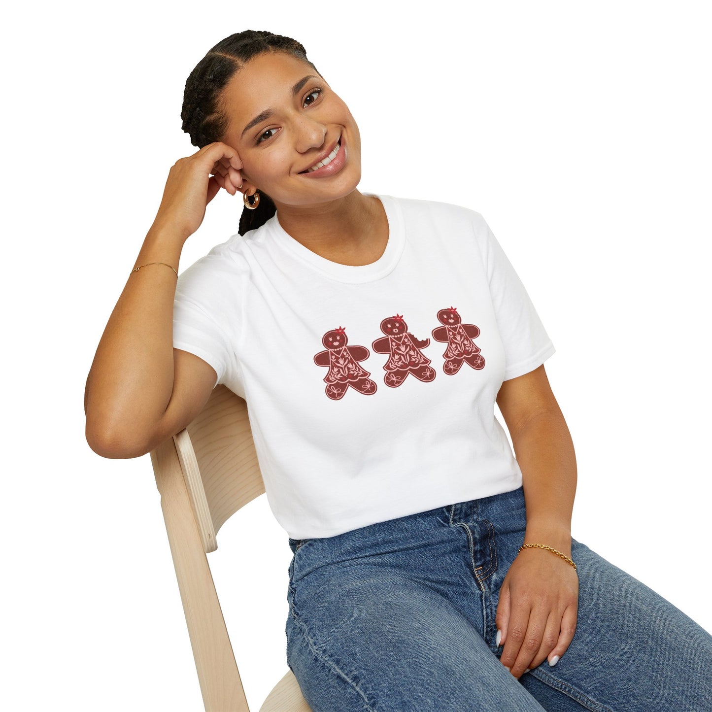 Gingerbread Cookie Lady T-Shirt / Christmas Tees / Cute Gingerbread Shirt