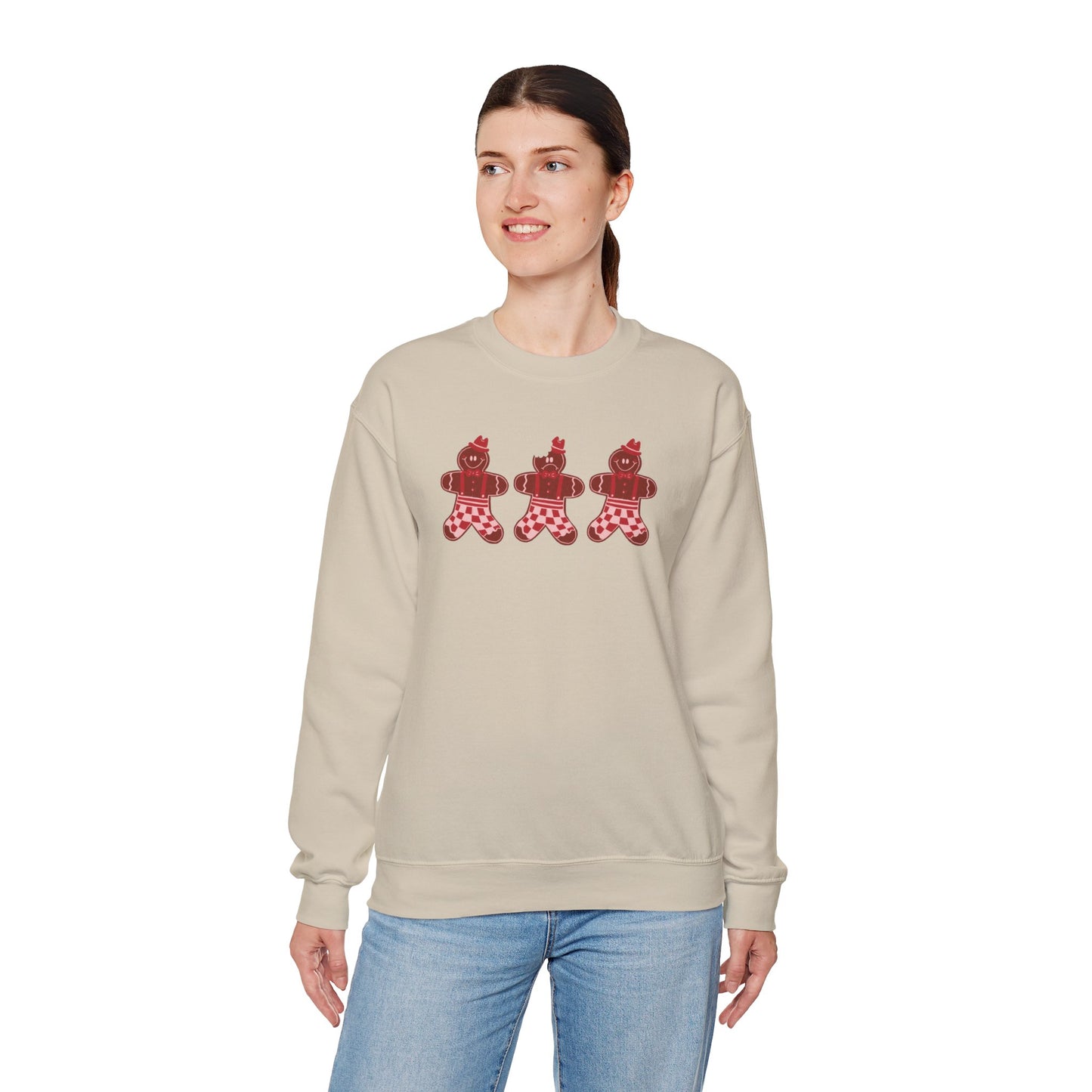 Gingerbread Cookie Man Crewneck Sweatshirt / Gingerbread Sweatshirt / Christmas Sweaters