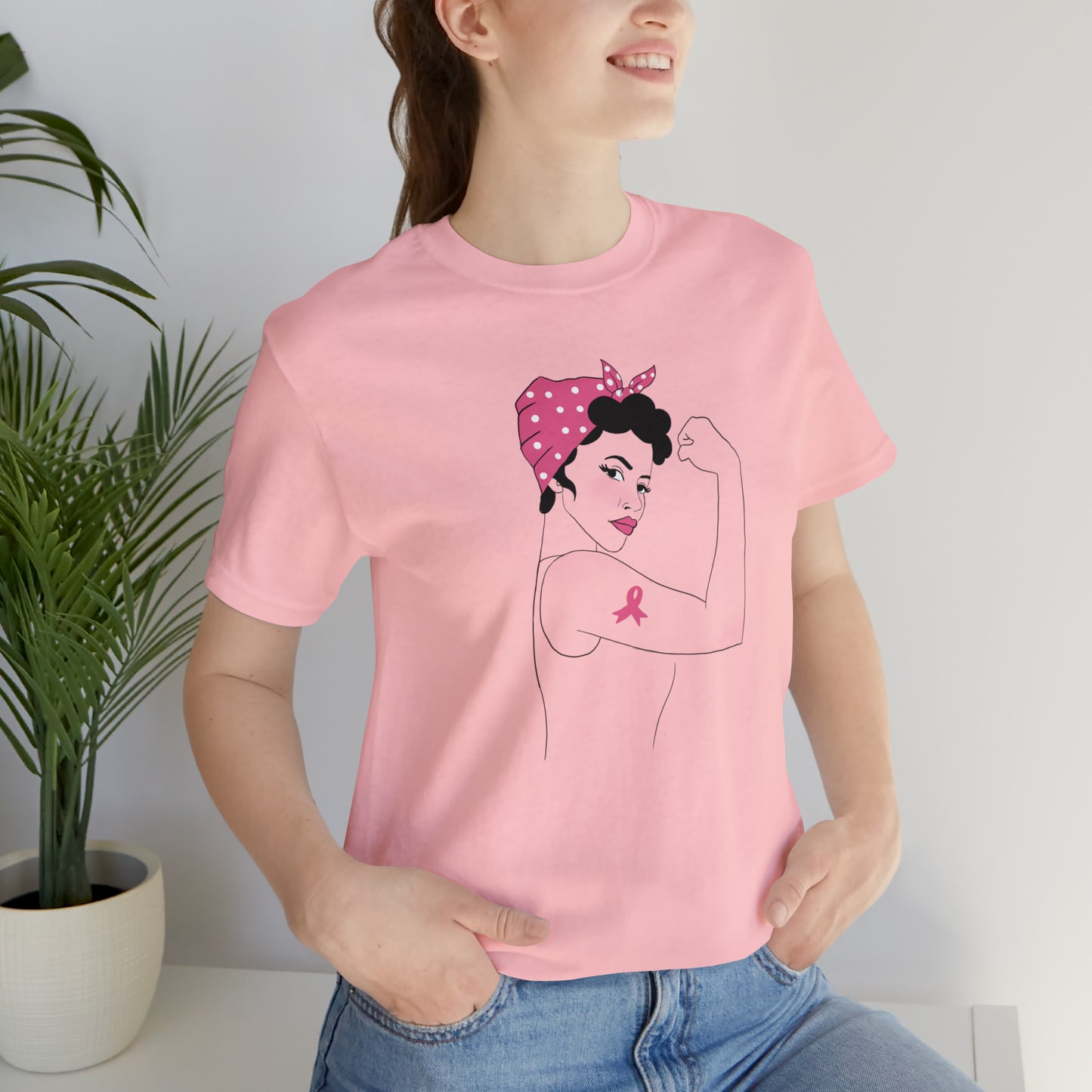 Rosie the Survivor Shirt / Breast Cancer Awareness Month / Breast Cancer Fighter Shirt / Pink Ribbon Shirt