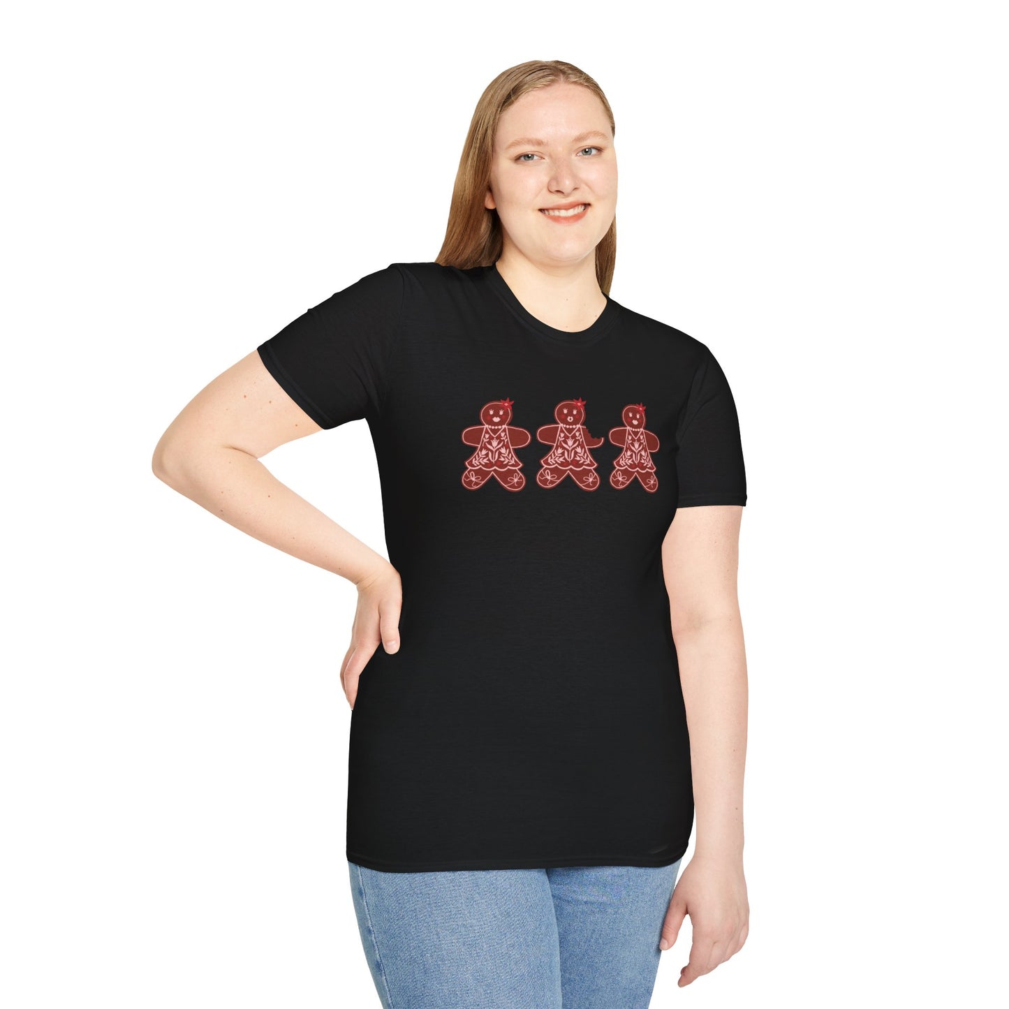 Gingerbread Cookie Lady T-Shirt / Christmas Tees / Cute Gingerbread Shirt