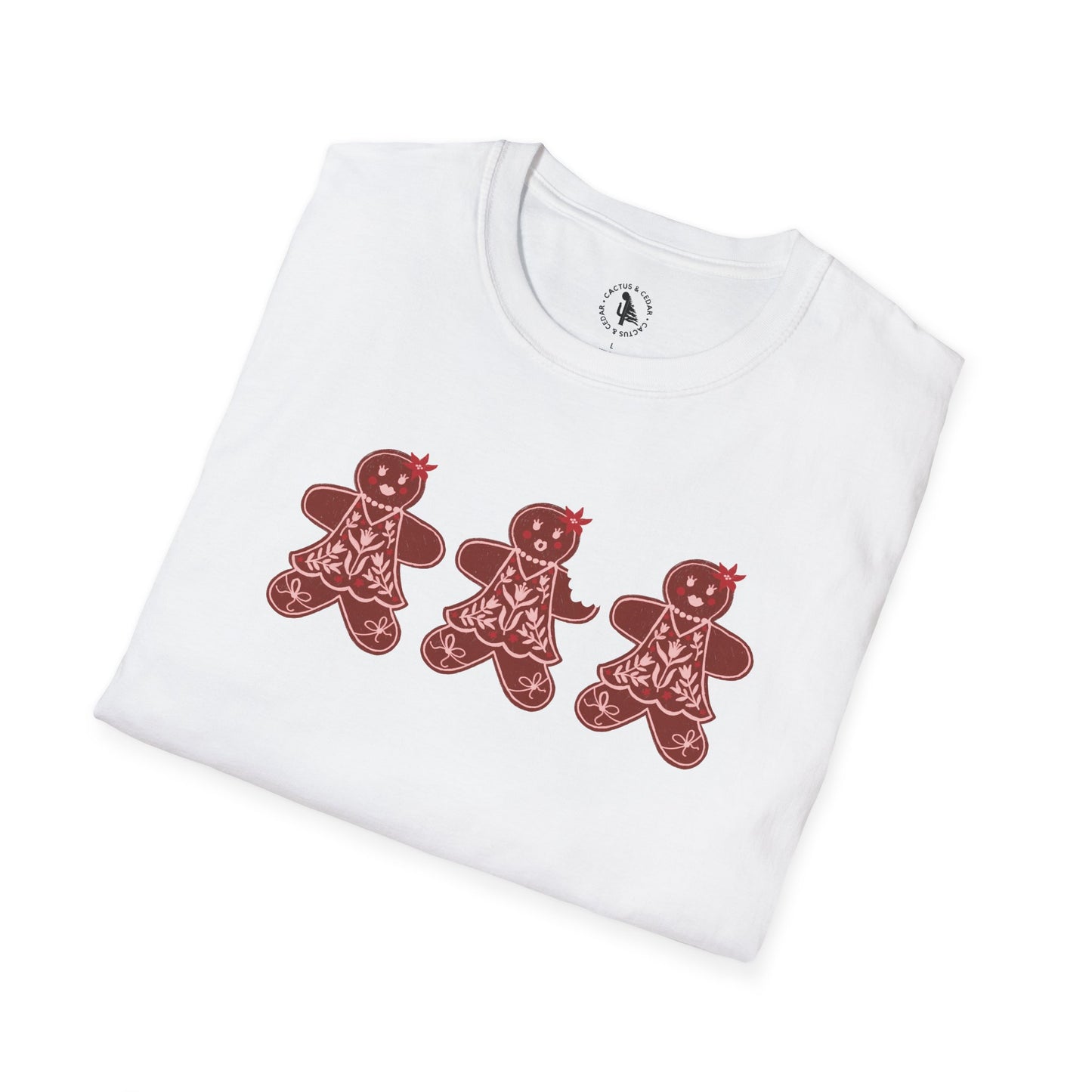 Gingerbread Cookie Lady T-Shirt / Christmas Tees / Cute Gingerbread Shirt