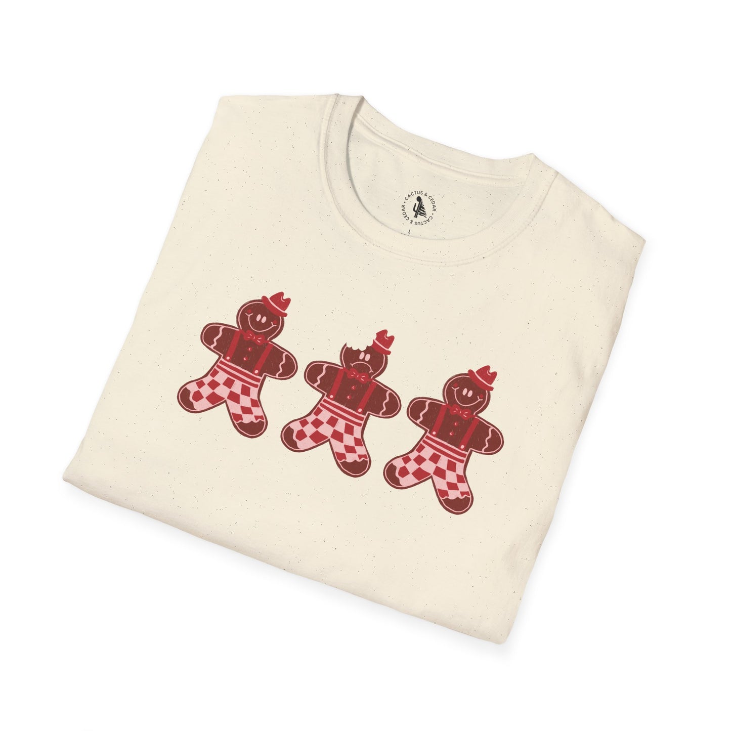 Gingerbread Cookie Man T-Shirt / Christmas Tees / Cute Gingerbread Shirt
