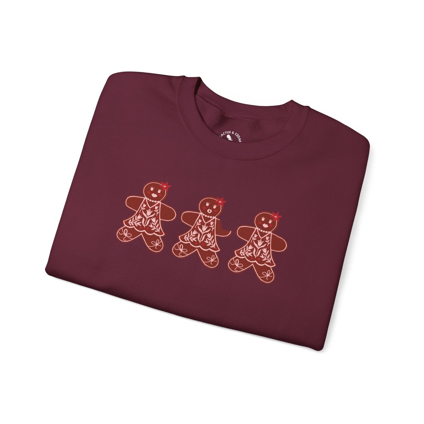 Gingerbread Cookie Lady Crewneck Sweatshirt / Gingerbread Sweatshirt / Christmas Sweaters