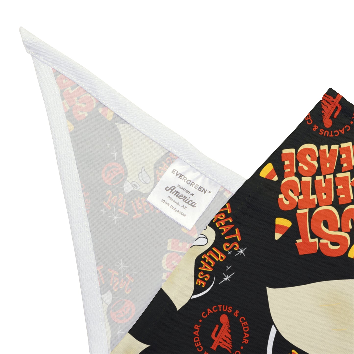 "Just Treats Please!" Dog Bandana / Two Sizes Available / Pet Bandana / Halloween Bandana for pets / Trick or Treat