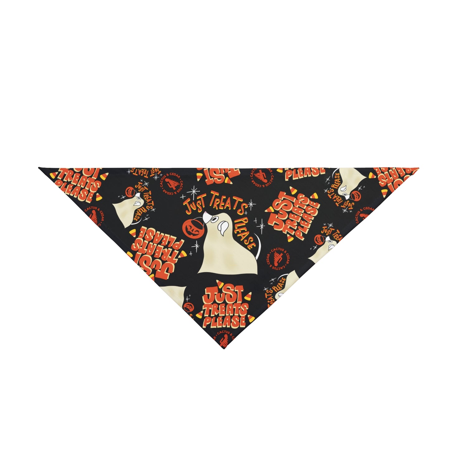 "Just Treats Please!" Dog Bandana / Two Sizes Available / Pet Bandana / Halloween Bandana for pets / Trick or Treat
