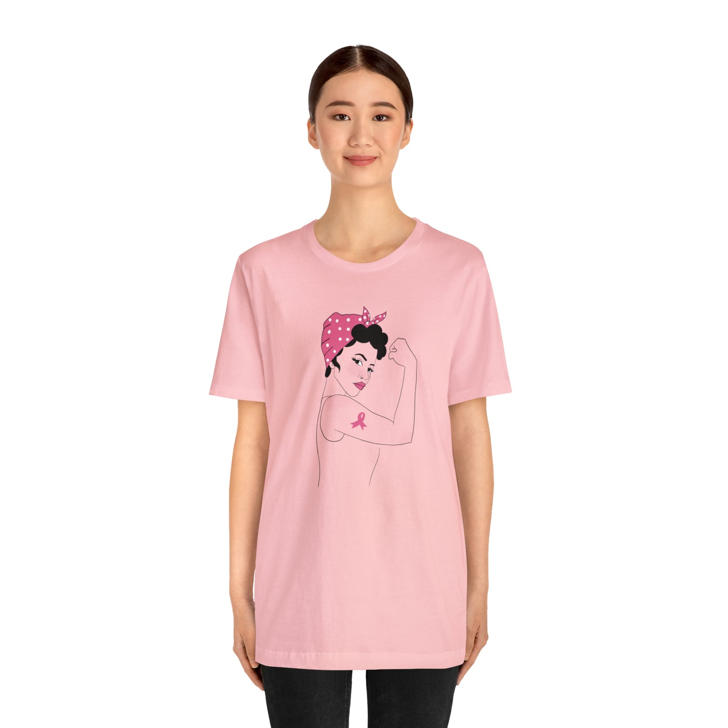 Rosie the Survivor Shirt / Breast Cancer Awareness Month / Breast Cancer Fighter Shirt / Pink Ribbon Shirt