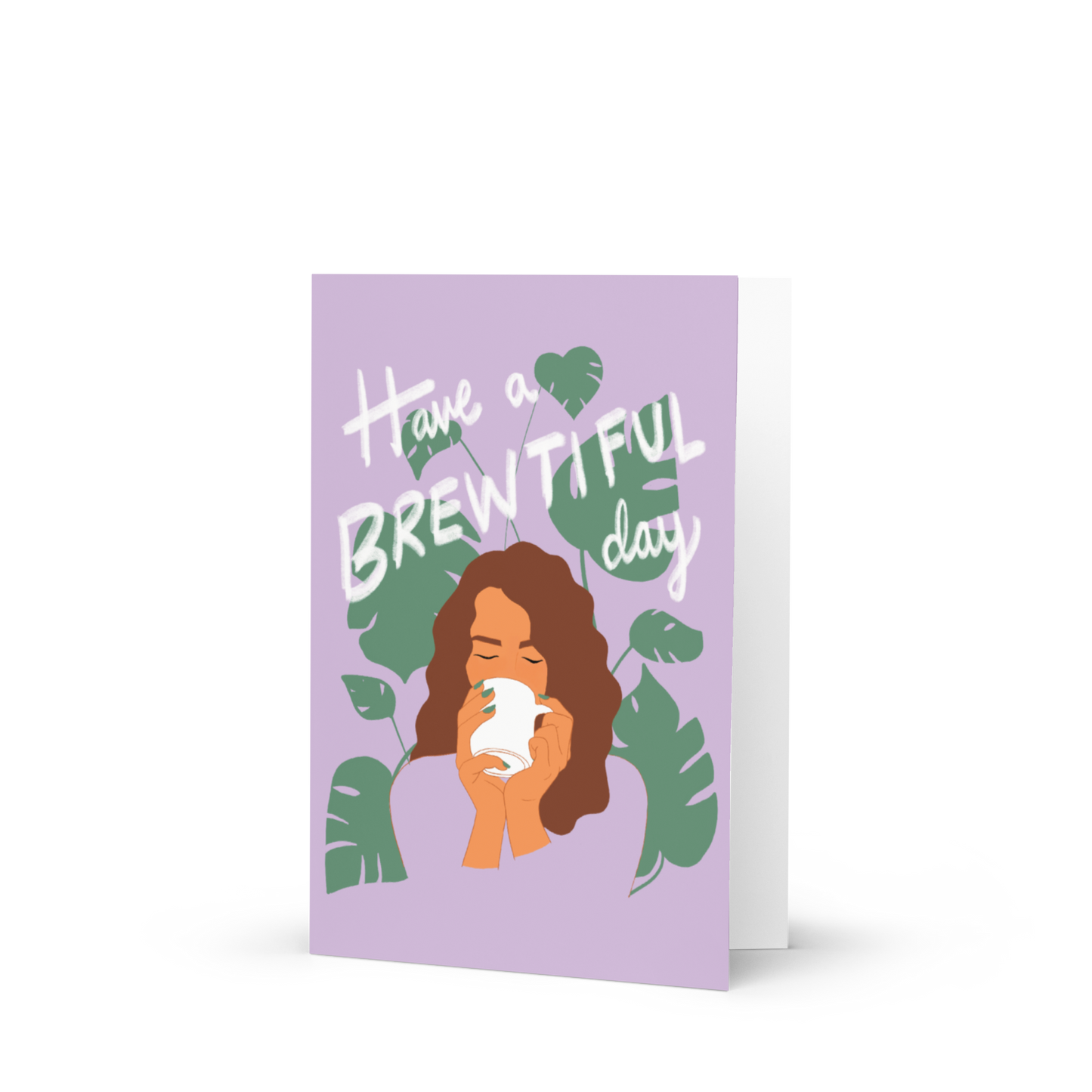 "Brewtiful" Birthday Card / Have a Brewtiful Day! Greeting Card / Coffee Lover Card